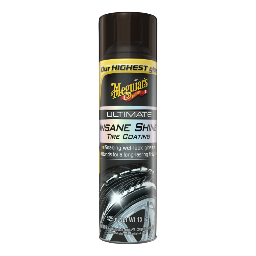 Meguiar's ® Ultimate Insane Shine™ Tire Coating Soaking WetLook Tire