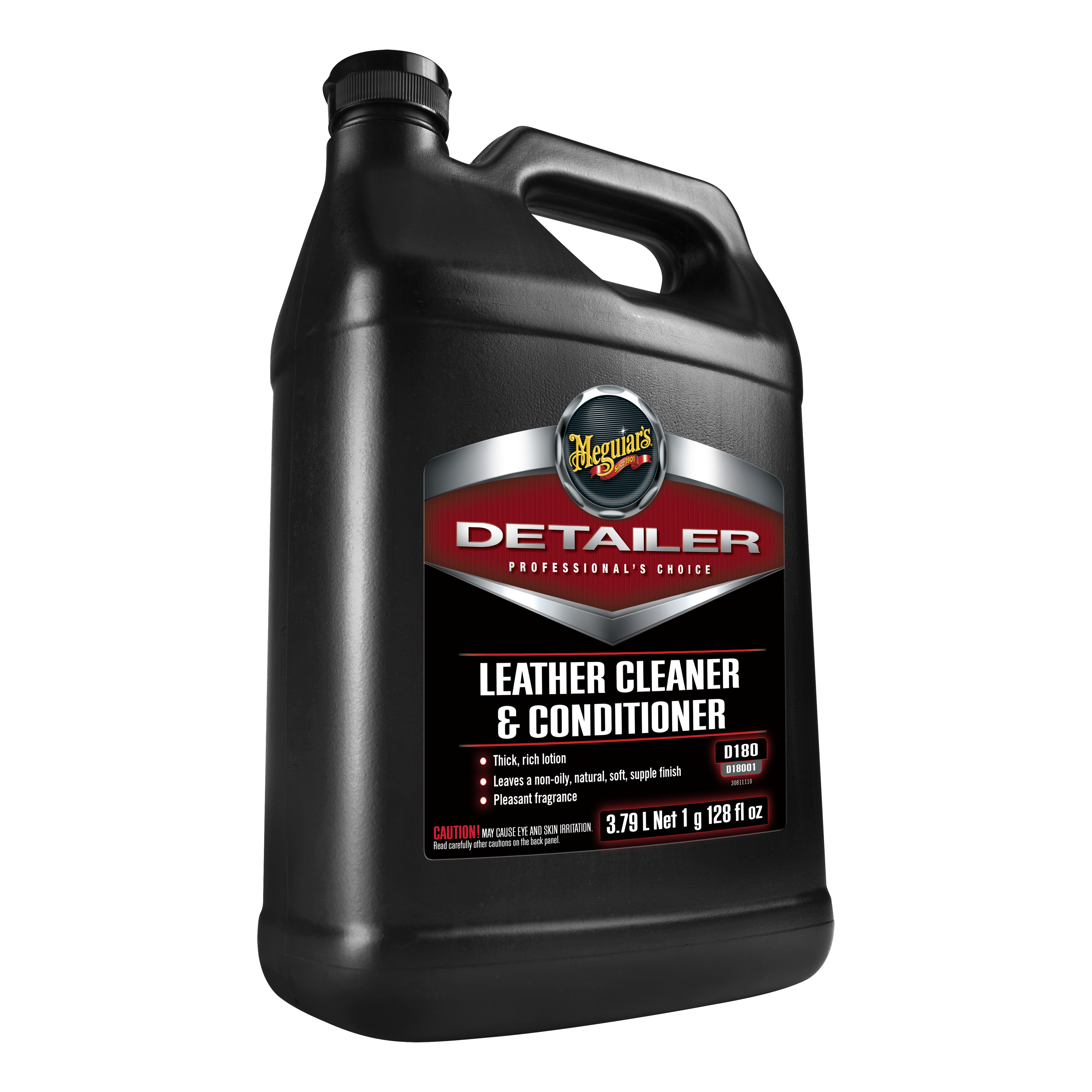 Meguiar's D18001 Detailer Leather Cleaner & Conditioner – 1 Gallon Container