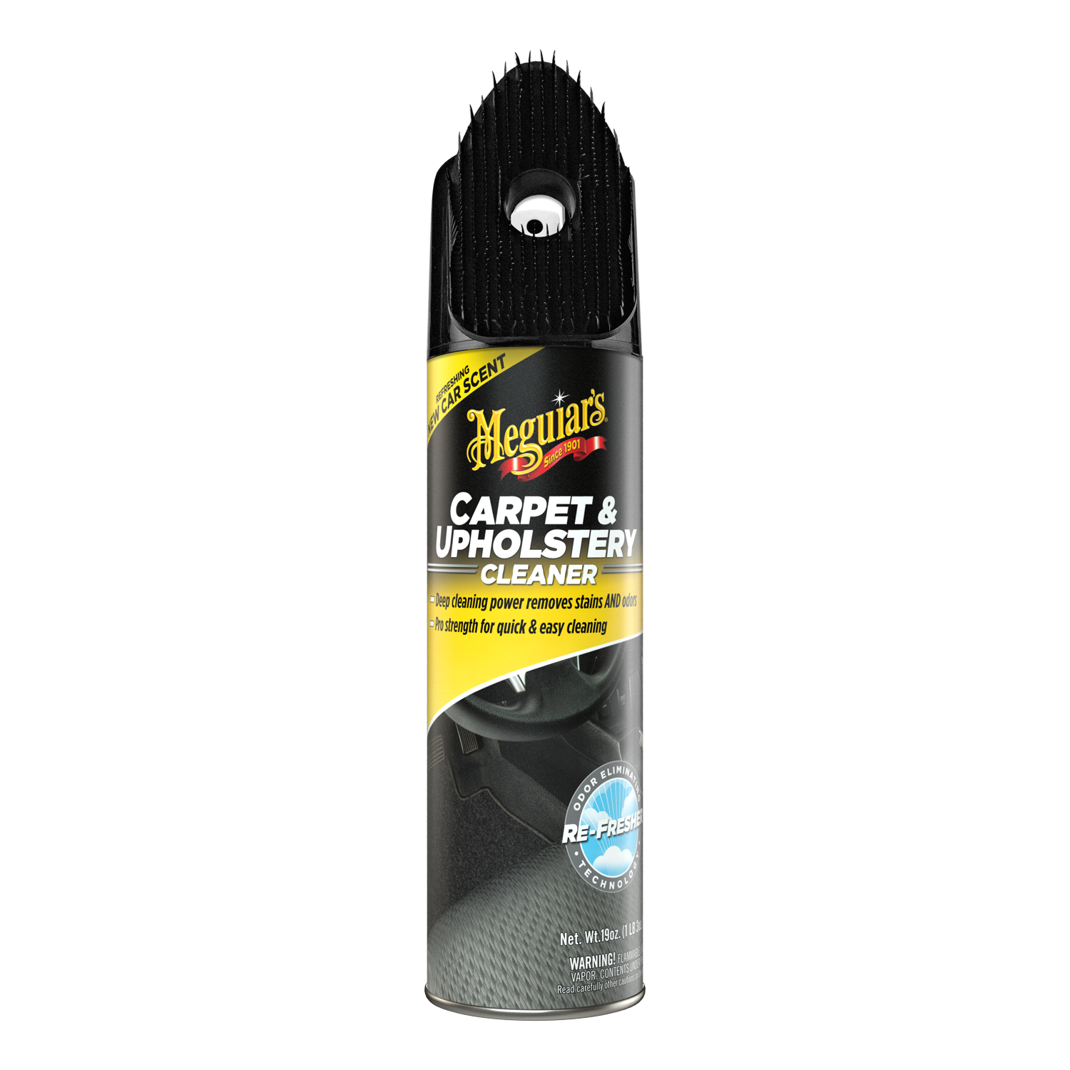 Meguiar's Carpet & Upholstery Cleaner – Car Upholstery Cleaner & Fabric  Cleaner - G191419, 19 oz