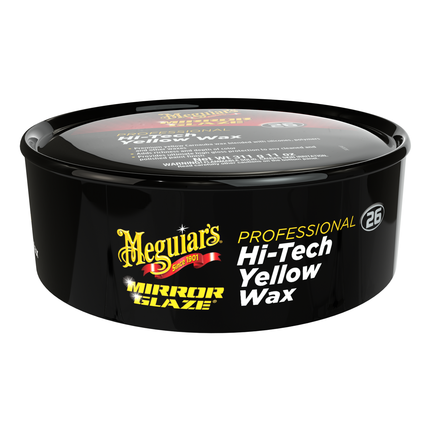 Meguiar s Mirror Glaze Hi Tech Yellow Wax M2611 11 oz. Paste