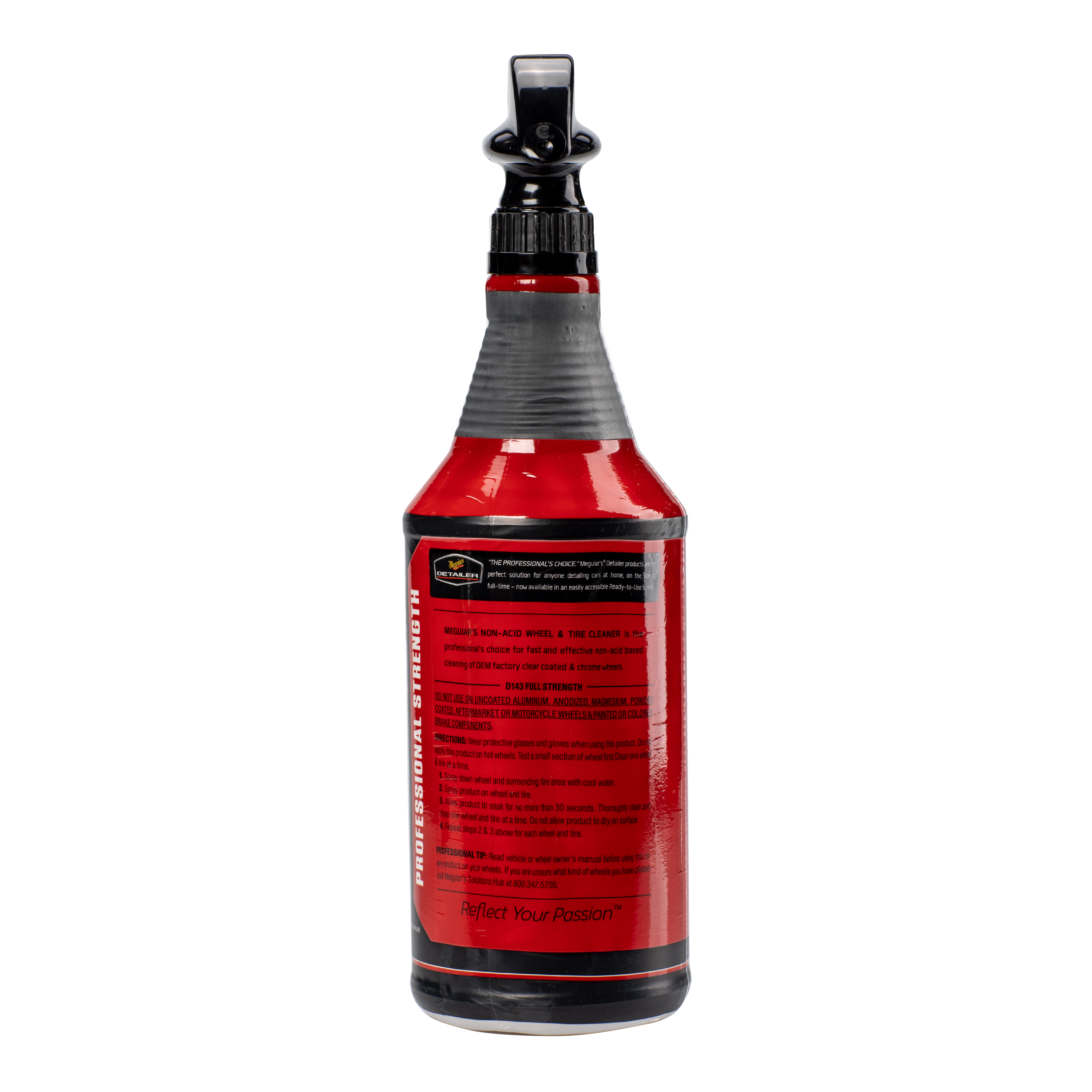 Meguiar’s Non-Acid Wheel & Tire Cleaner – Clean Tires & Wheels Without Using Acid - DRTU14332, 32 oz