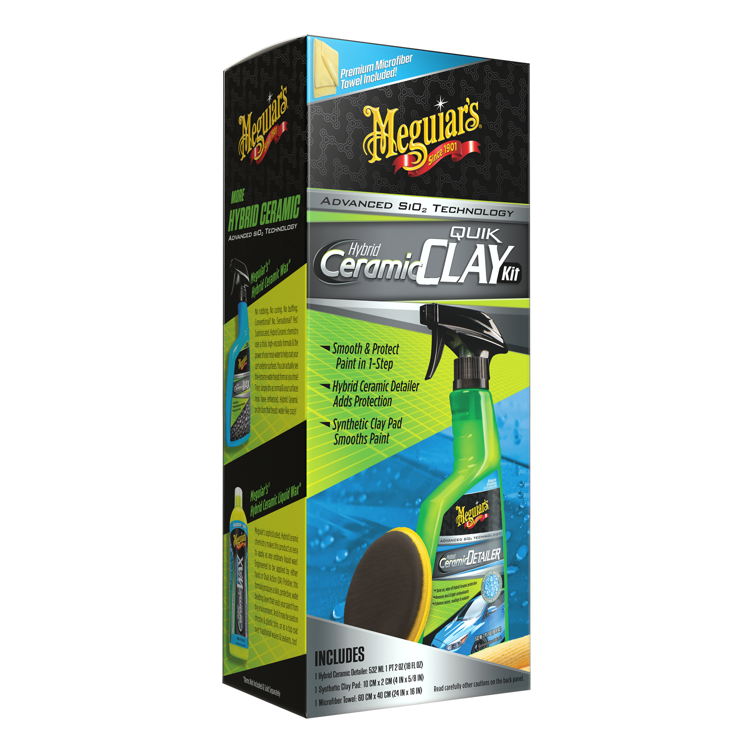 Get Super SMOOTH Paint with Hybrid CERAMIC Protection - Meguiar's Hybrid  Ceramic Quik Clay Kit 