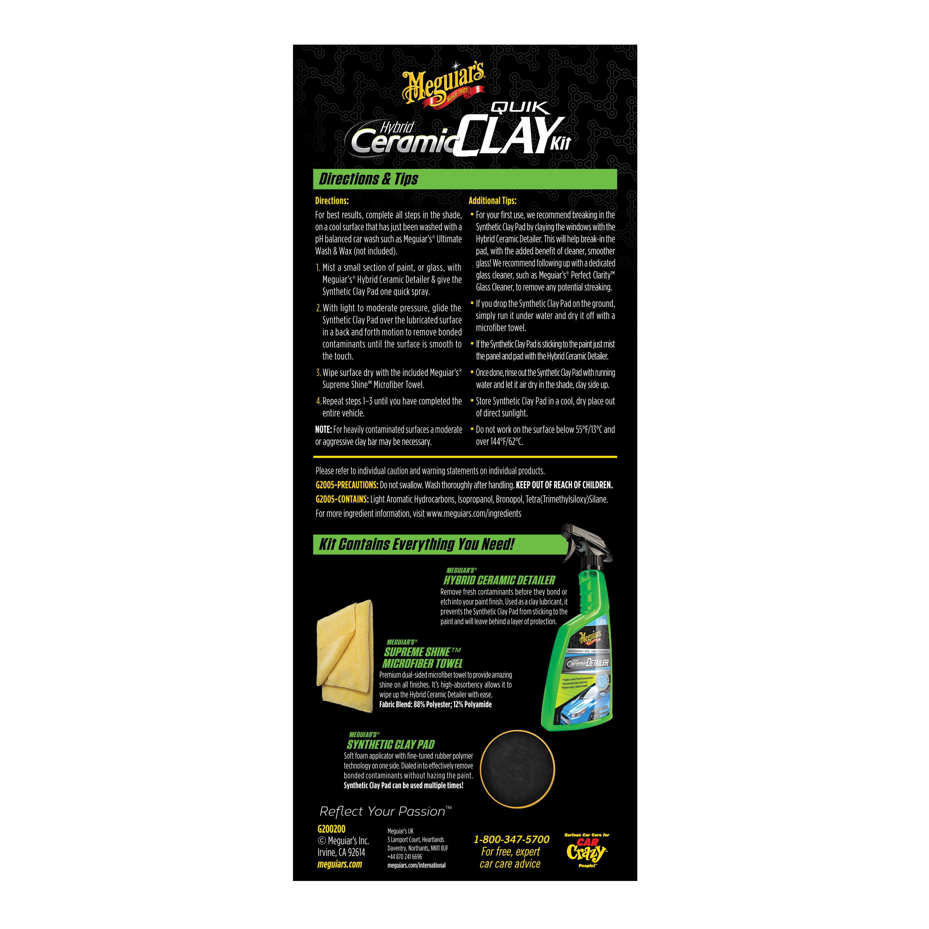 Meguiar's Smooth Surface Clay Kit - G1120 - Meguiars