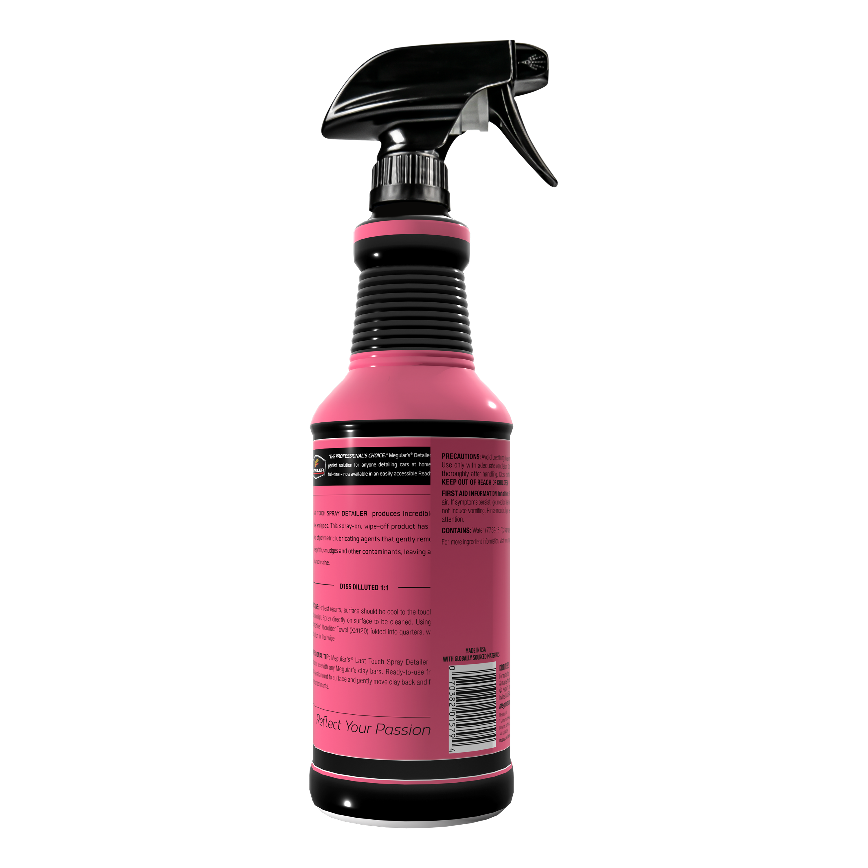 Meguiar's Last Touch Spray Detailer, Ready to Use Pro-Grade Detailing Spray  - DRTU15532, 32 Oz