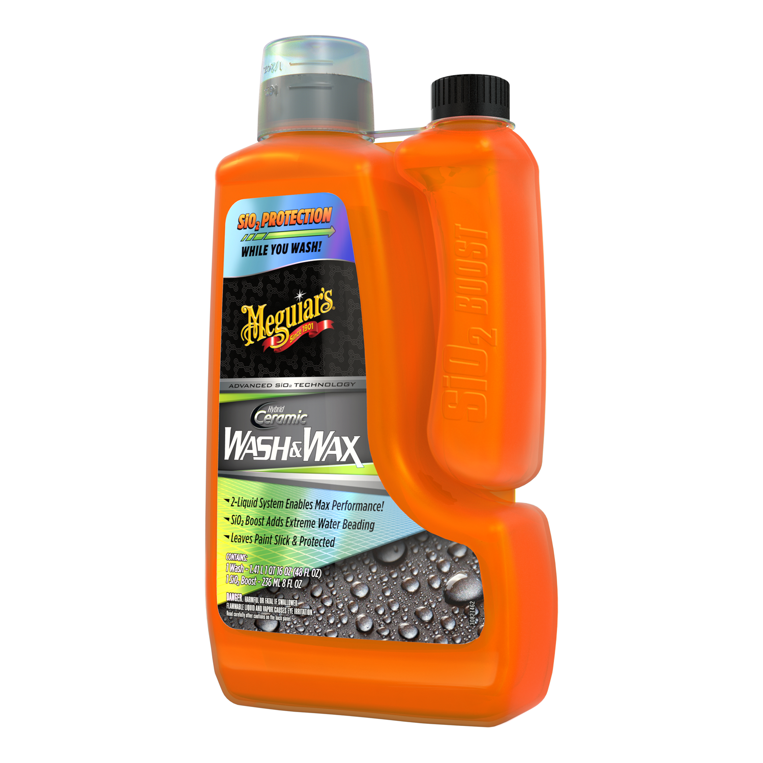 Meguiar's Hybrid Ceramic Wash & Wax, G210256, 48 Oz Wash, 8 Oz