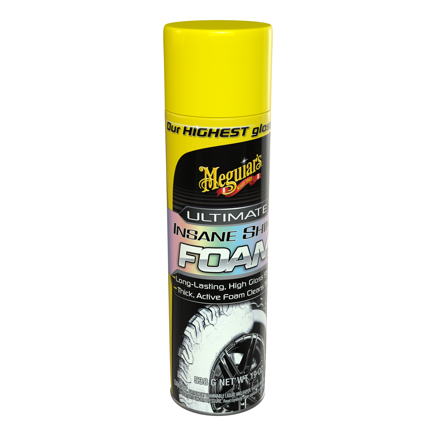 megu Meguiar's Ultimate Insane Shine Foam, High Gloss, Long