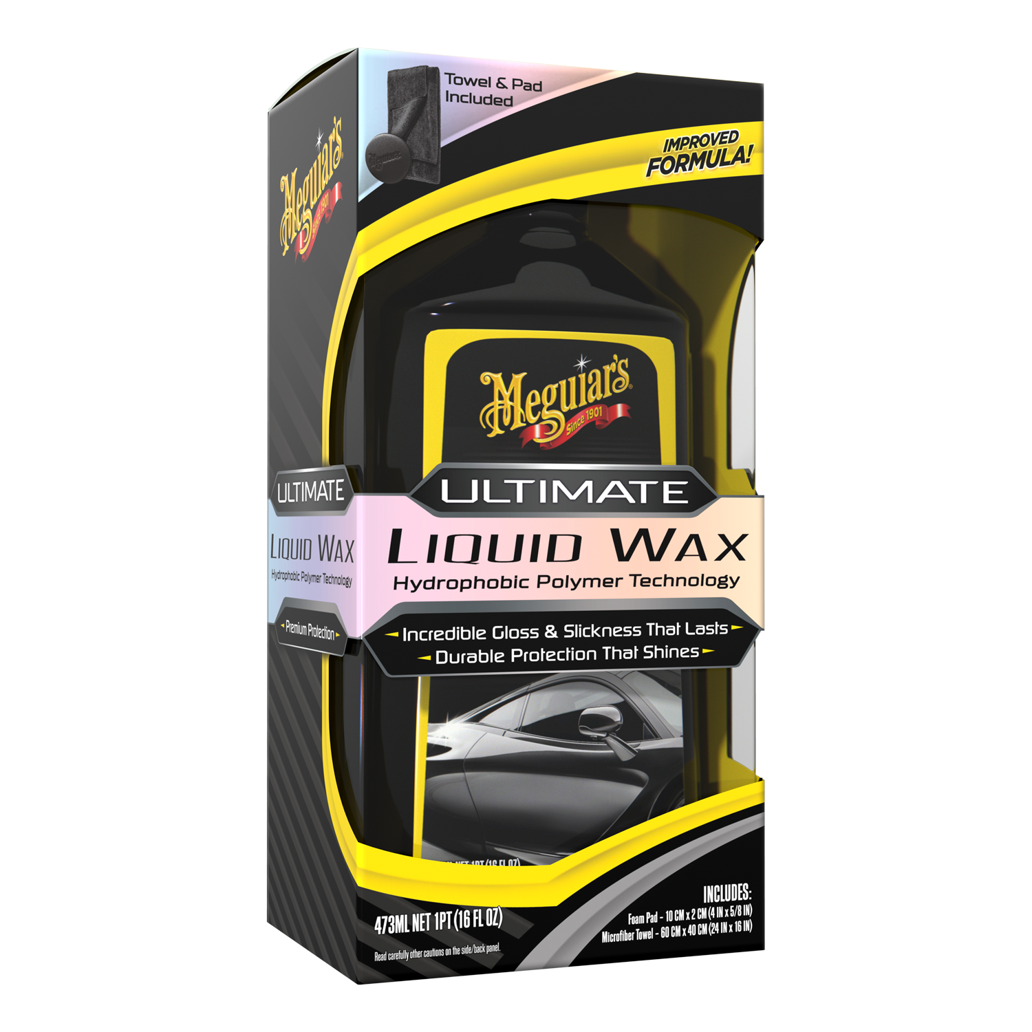 Meguiar's Ultimate Liquid Wax, Long-Lasting, Easy to Use Synthetic Wax -  G210516, 16 Oz