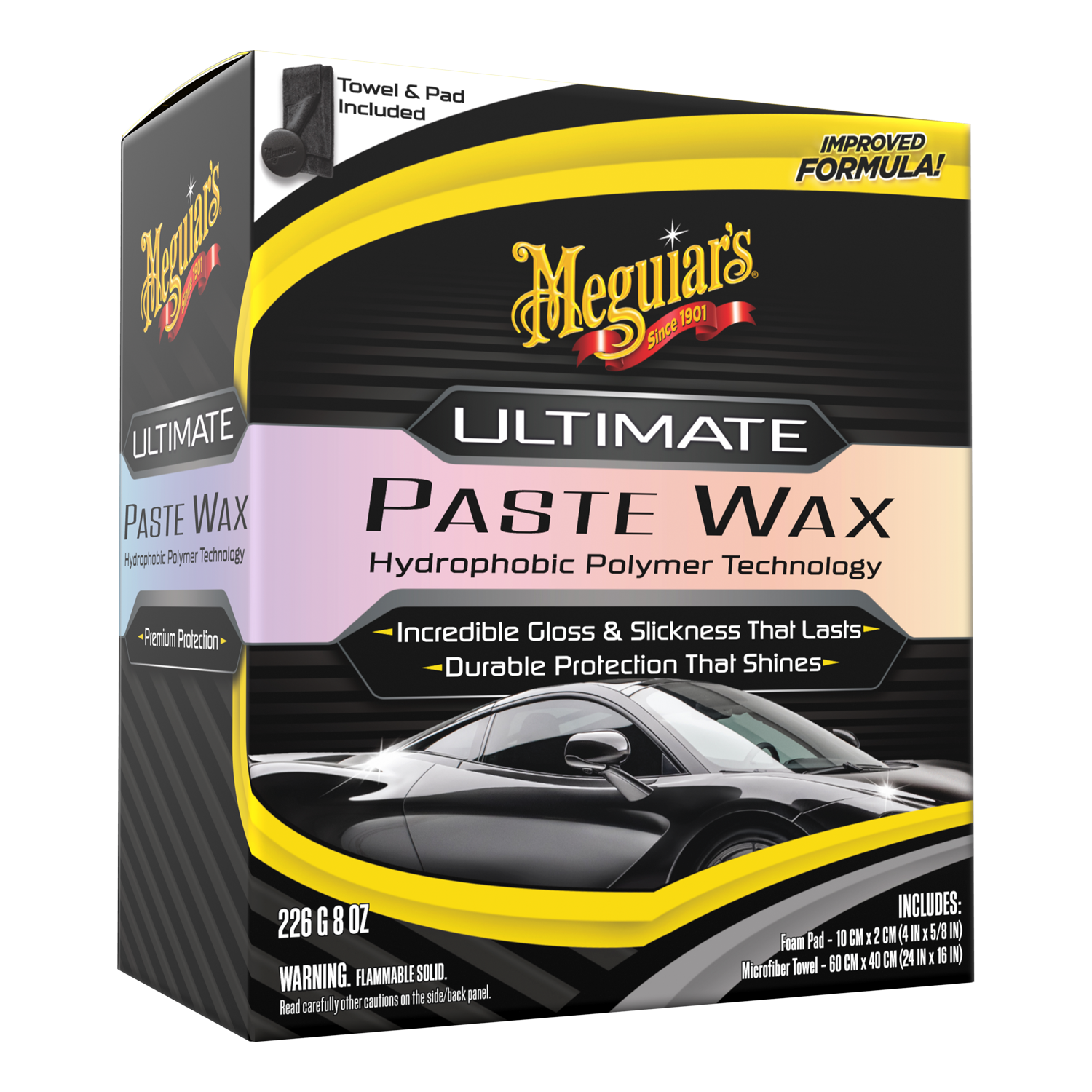 Meguiar's Ultimate Paste Wax, Long-Lasting, Easy to Use Synthetic