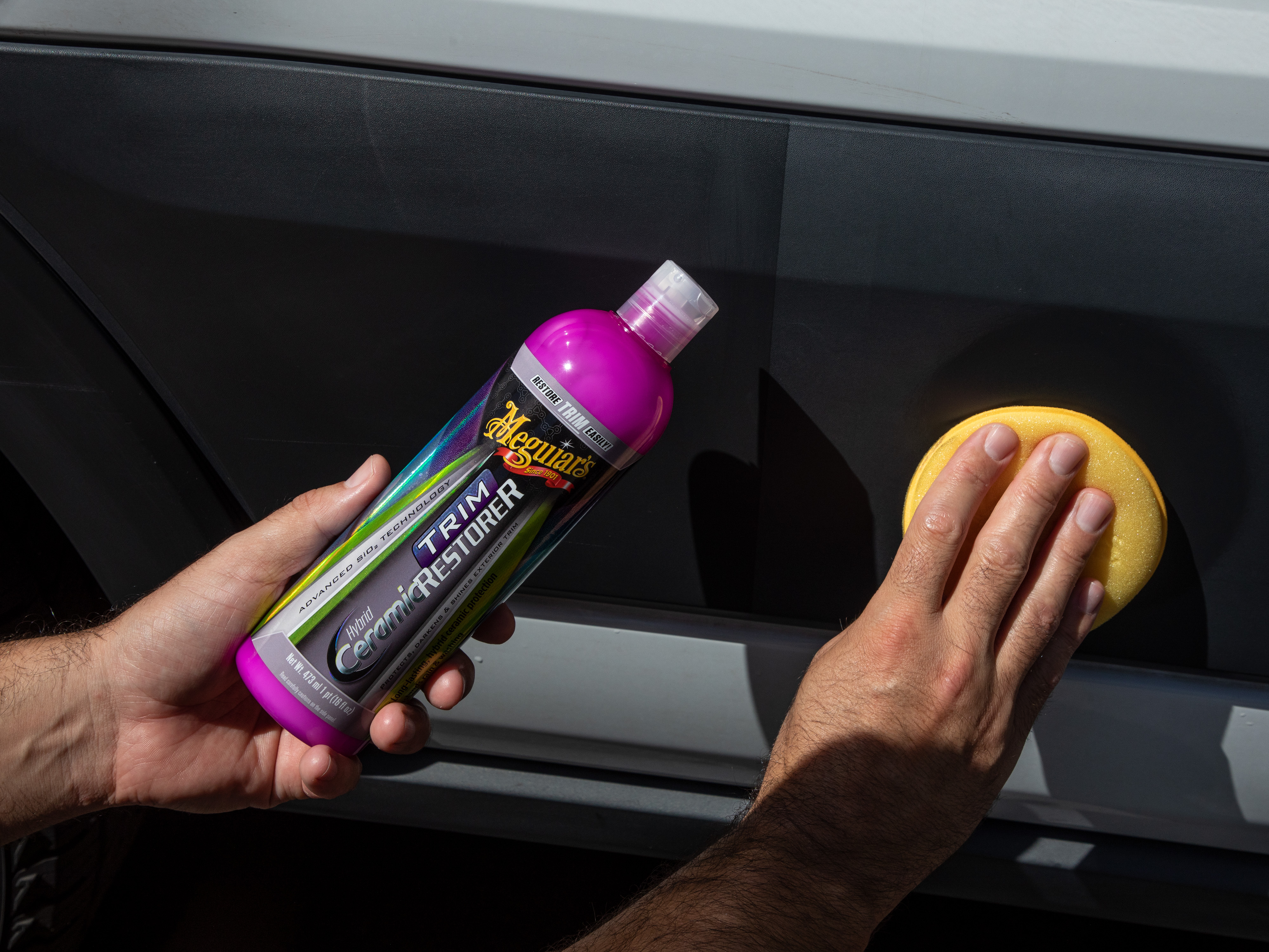 Restoring cheap plastic trim