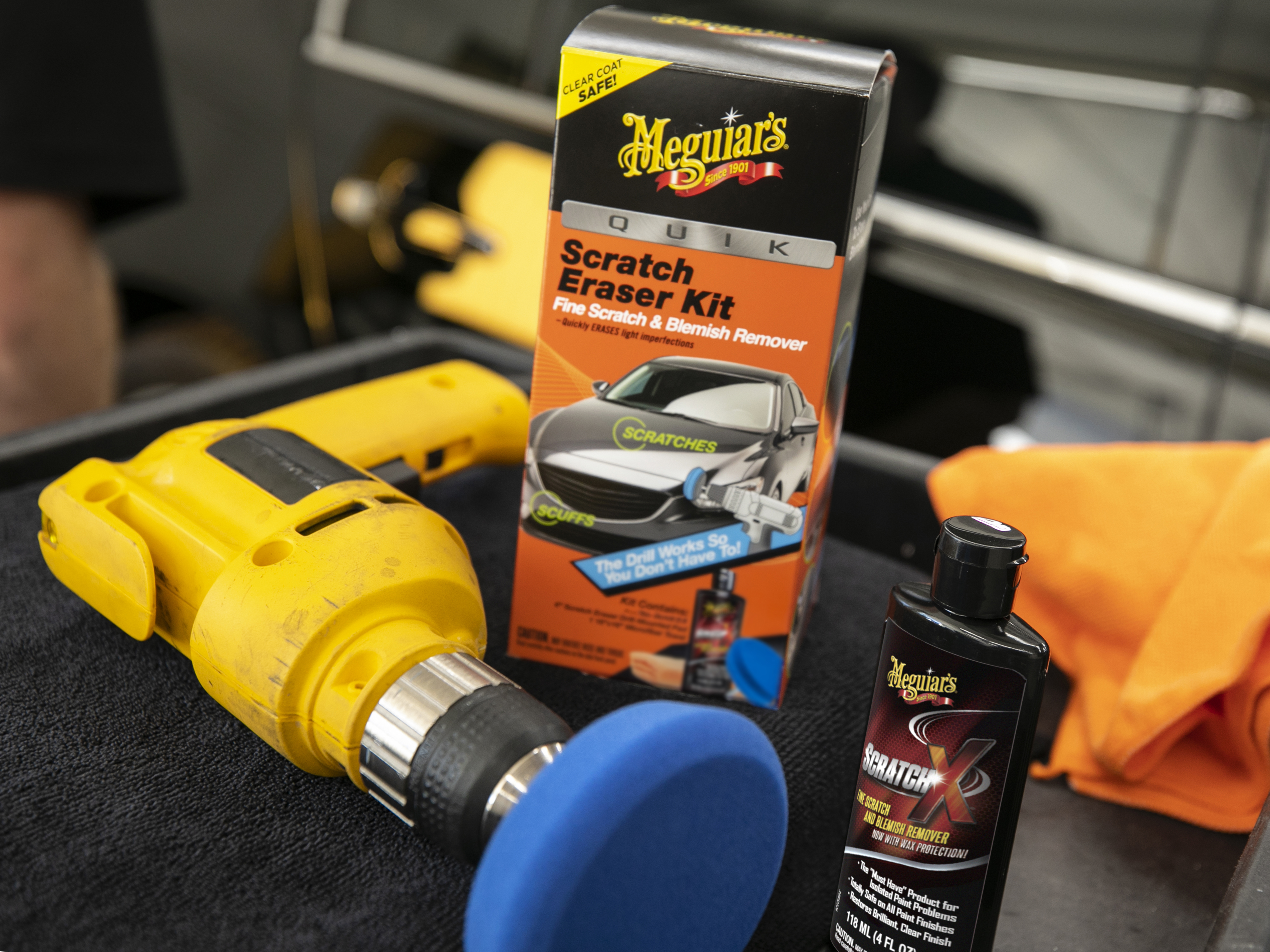 Meguiar's Quik Scratch Eraser Kit - sada pro lokální odstranění defektů  laku G190200