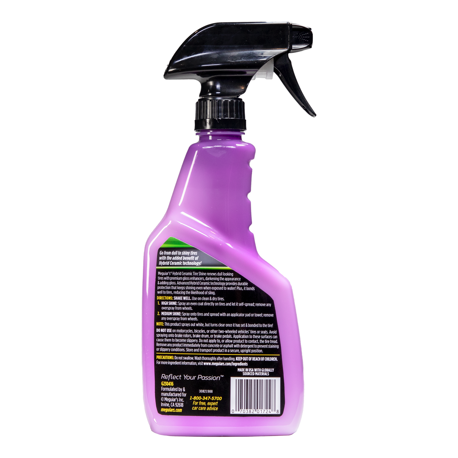 megu Meguiar's Hybrid Ceramic Tire Shine, Durable High Gloss