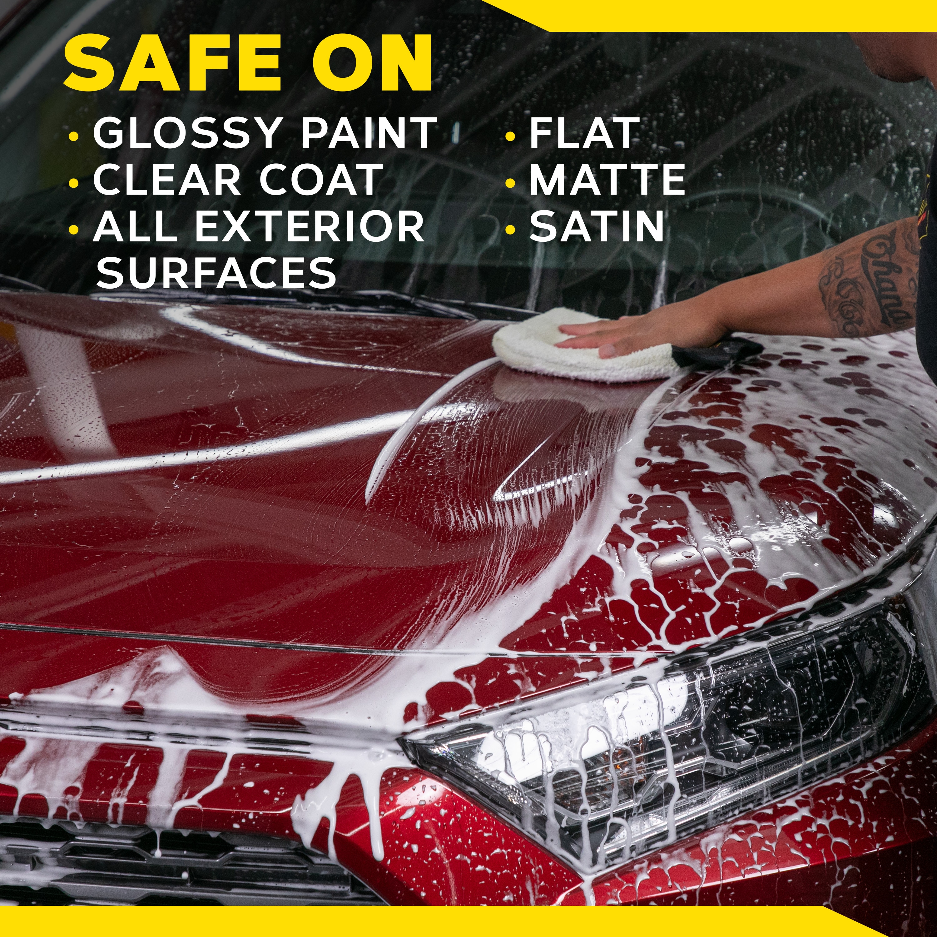 Meguiar’s Hybrid Ceramic Wash & Wax - Sophisticated Car Wash Gently Cleans and Adds Shine and Slickness While Boosting Paint with Hybrid Ceramic Wax and Extreme Water Beading - 48oz