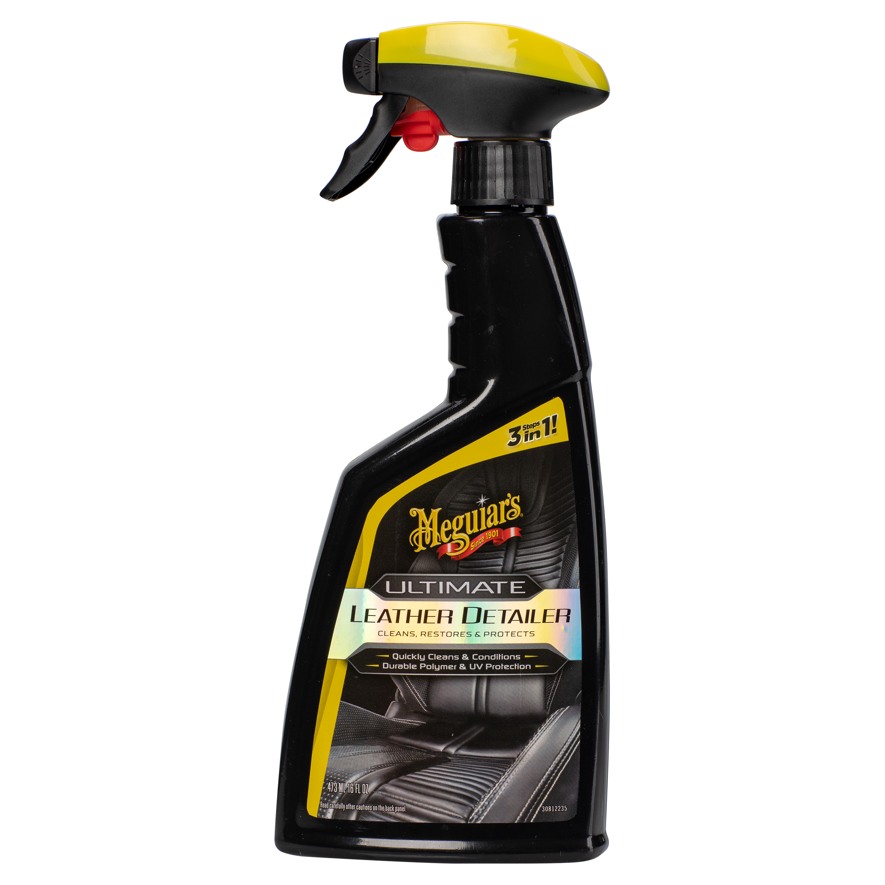 Meguiar’s Ultimate Leather Detailer - Leather Cleaner, Leather Conditioner & UV Protection - G201316, 16 oz