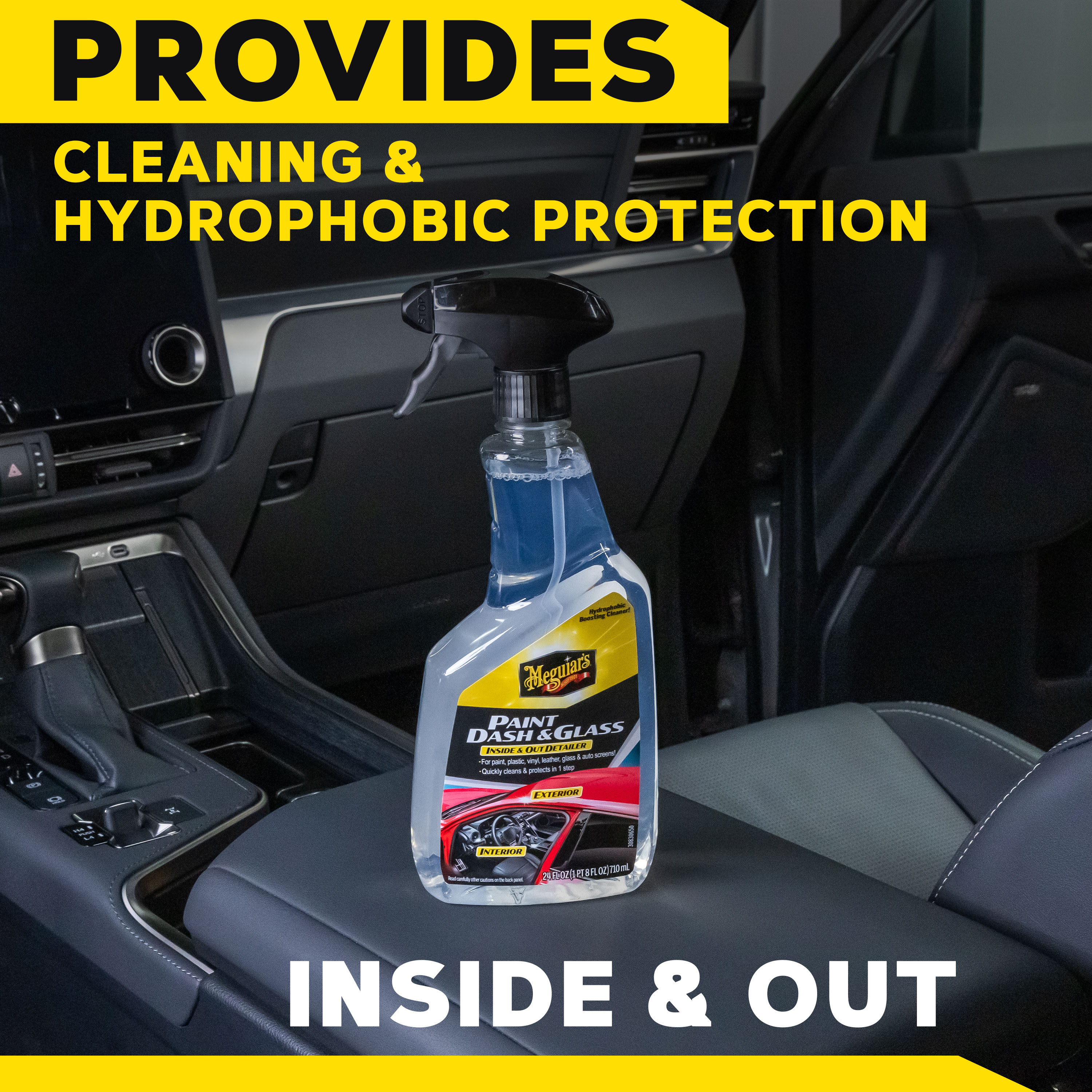 Meguiar’s, Paint Dash & Glass, G250224, 24oz