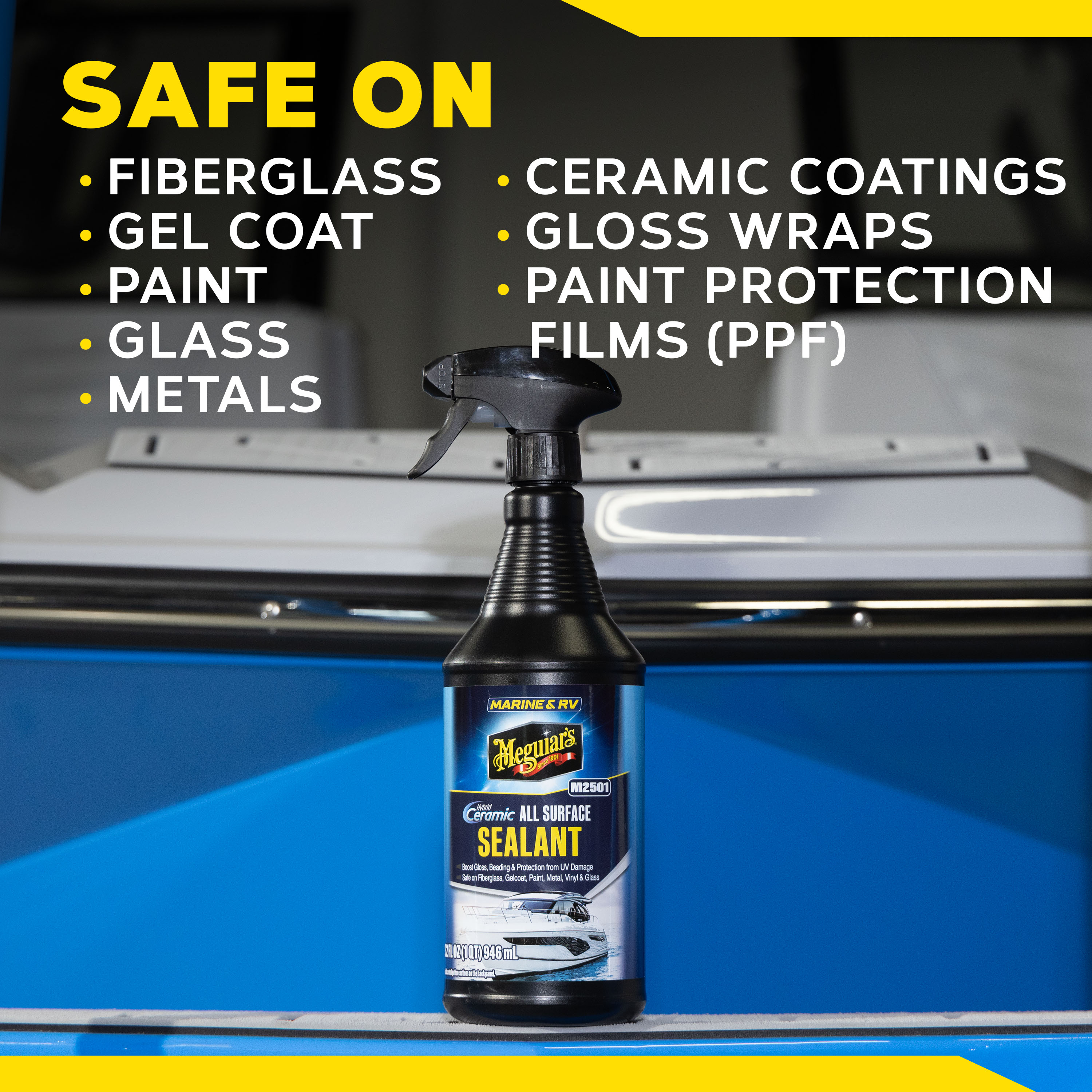 Meguiar’s, Marine & RV HC All Surface Sealant, M250132, 32oz