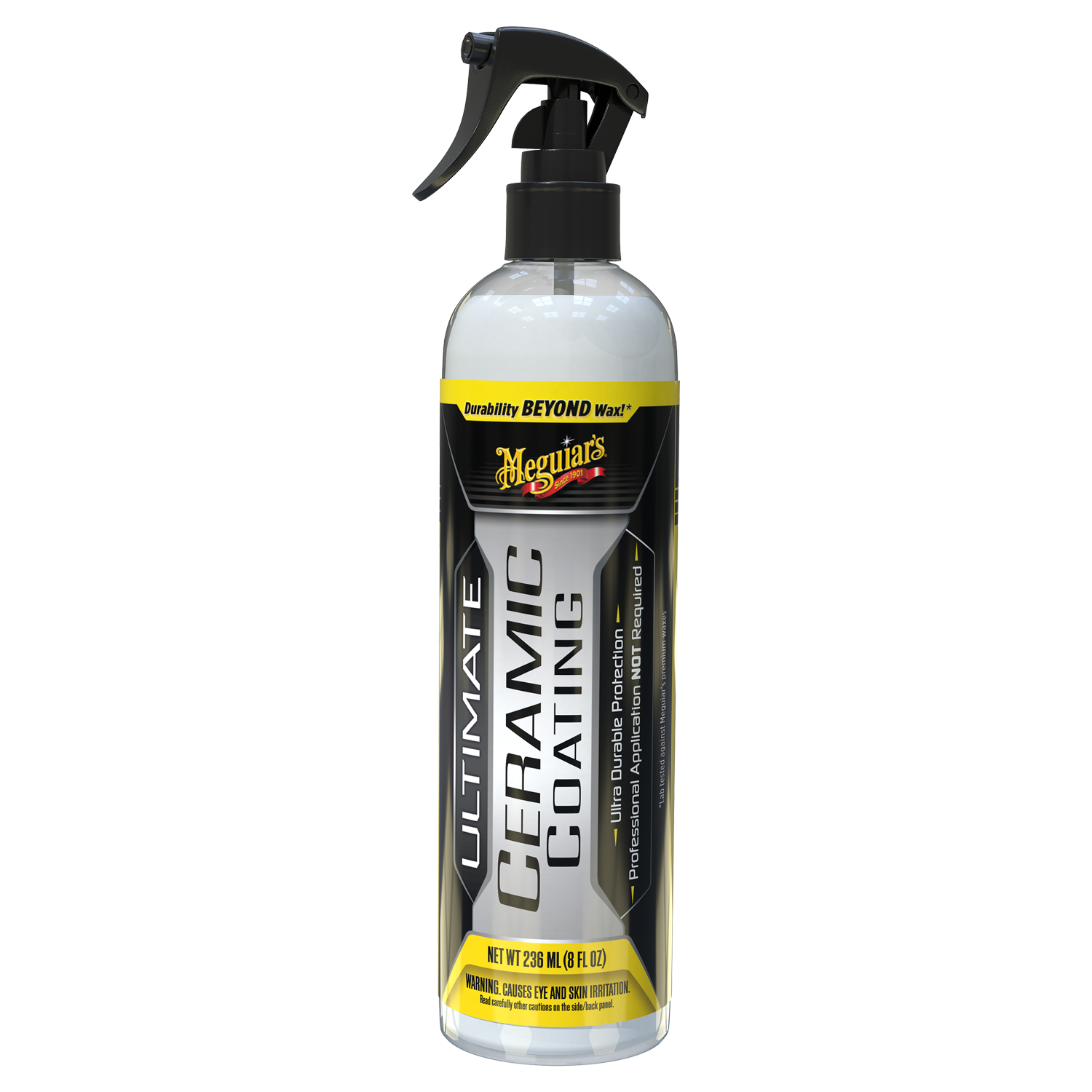 Meguiar's Ultimate Ceramic Coating - Ultra-Durable Cutting-Edge Ceramic Protection with Excellent Water Beading While also increasing gloss, Slickness, and Concealing Minor Paint Defects - 8oz Spray