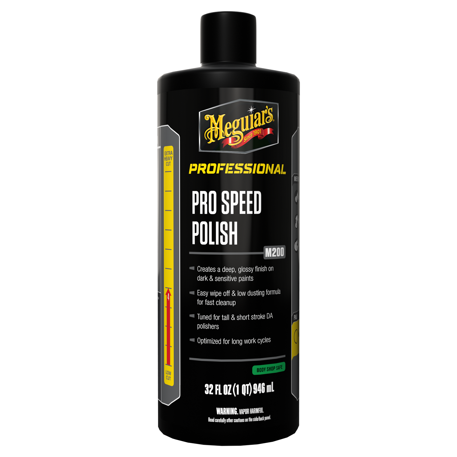 Meguiar's Professional Pro Speed Polish M200 - Extremely User-Friendly Professional Car Polish for Light Defect Removal While Creating a High-Goss Finish, Get Easy Polishing with Amazing Results - 32oz