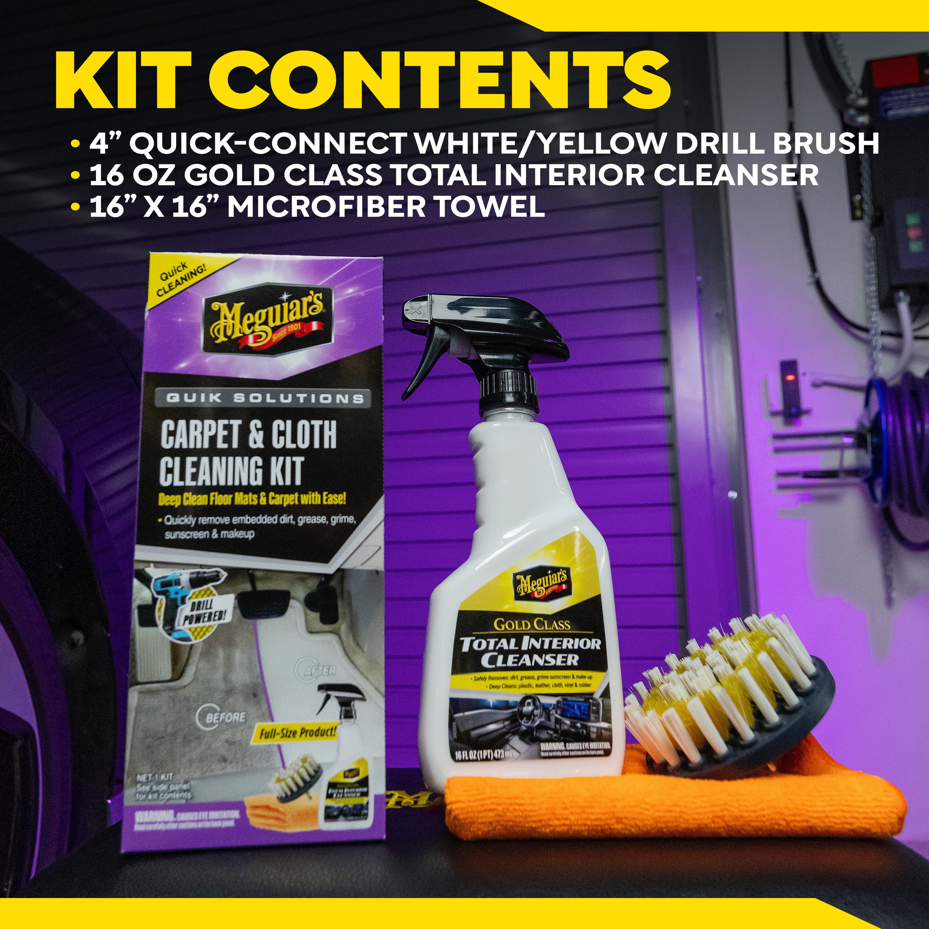 G55268 Quik Solutions Carpet And Cloth Cleaning Kit