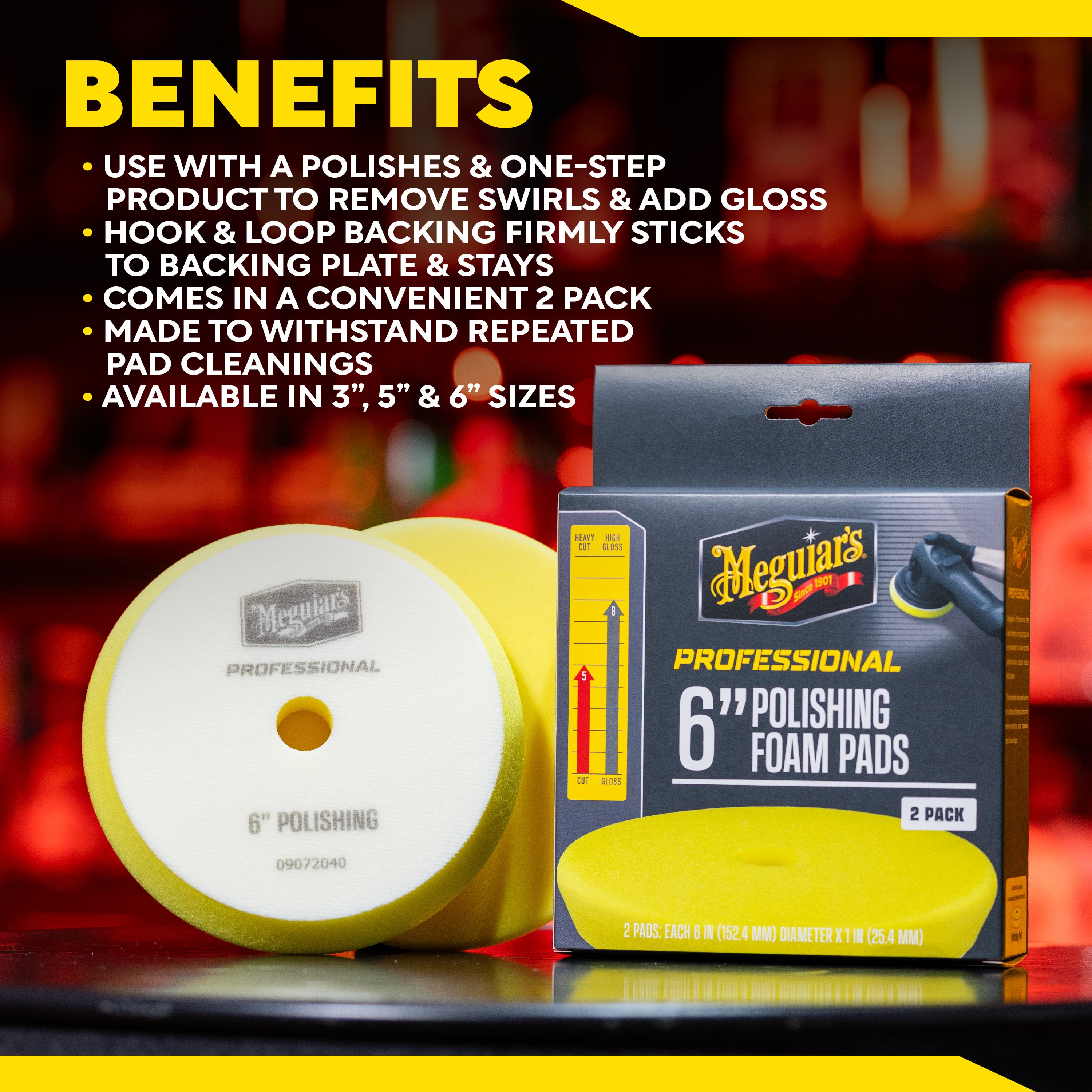 M6PFP2 6in Foam Polishing Pad