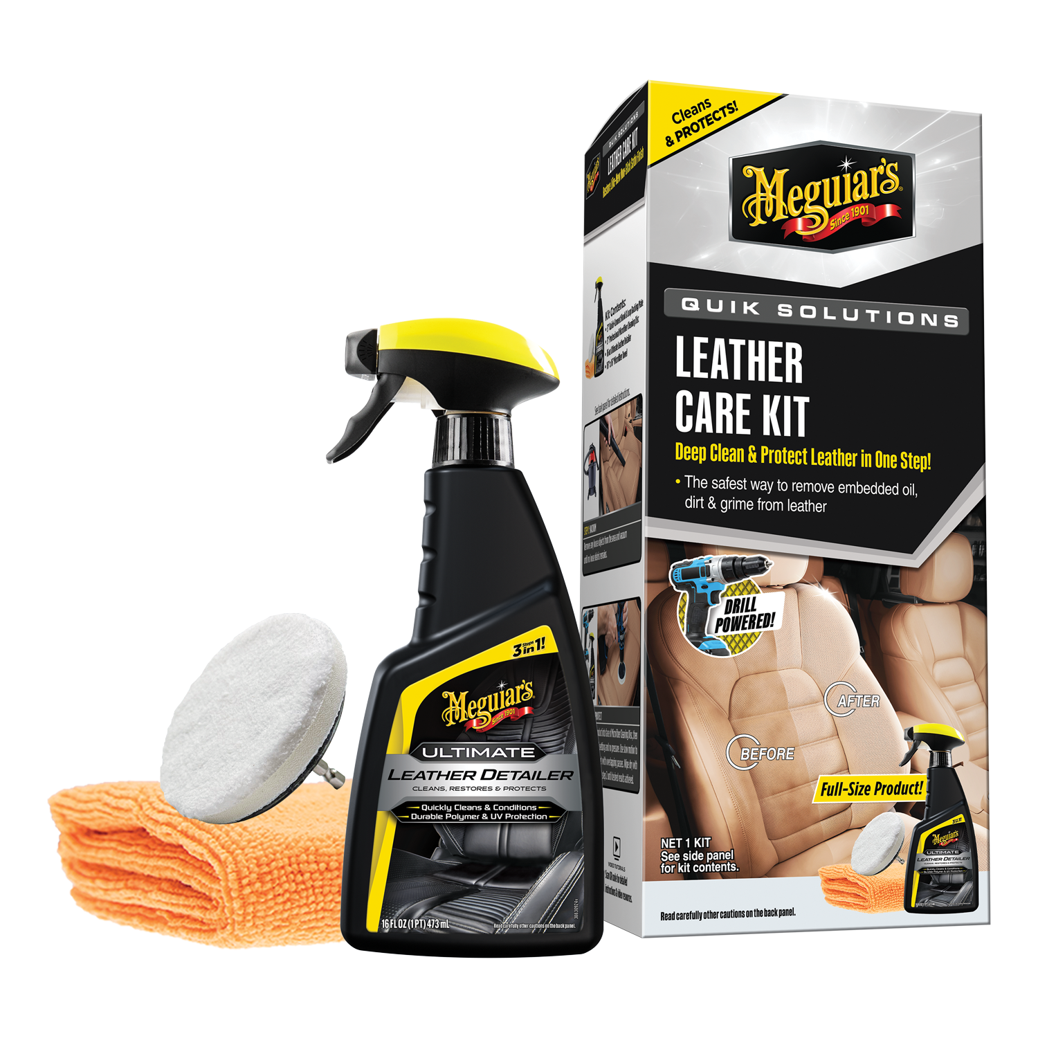 G55266 Quik Solutions Leather Care Kit