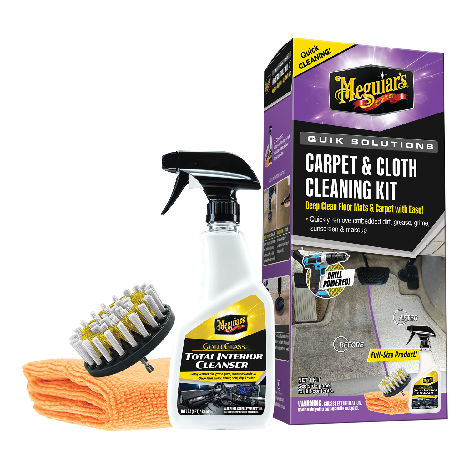 G55268 Quik Solutions Carpet And Cloth Cleaning Kit