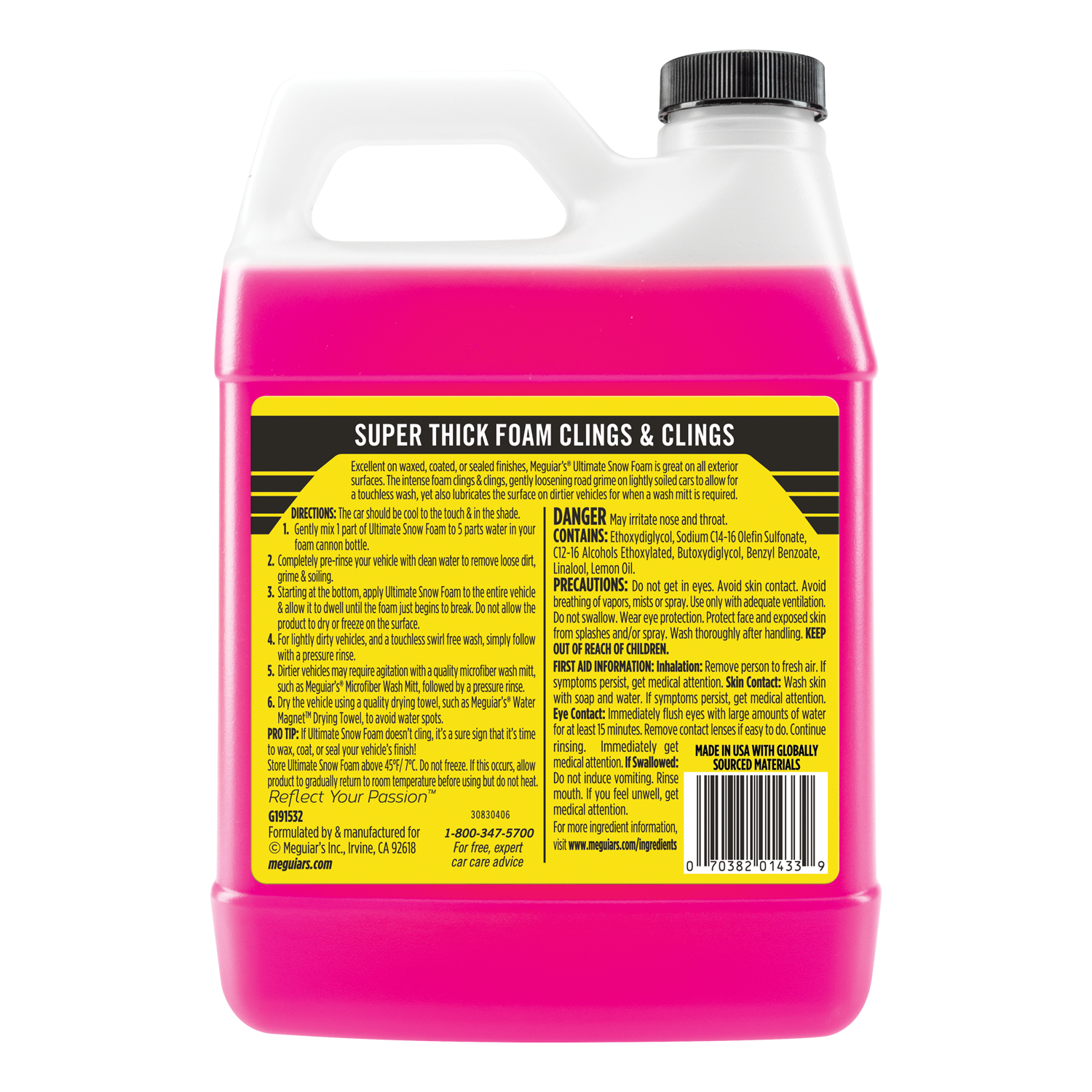 Meguiar’s G191532 Ultimate Snow Foam, 32 oz