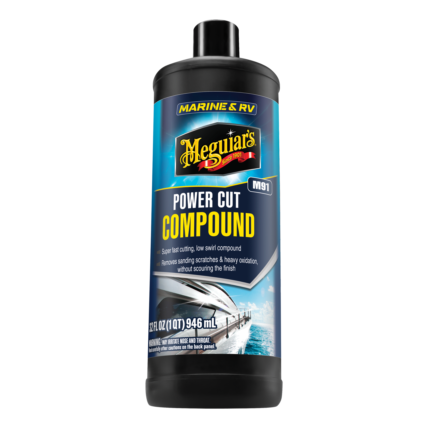 Meguiar's M91 Marine/RV Power Cut Compound, M9132, 32oz