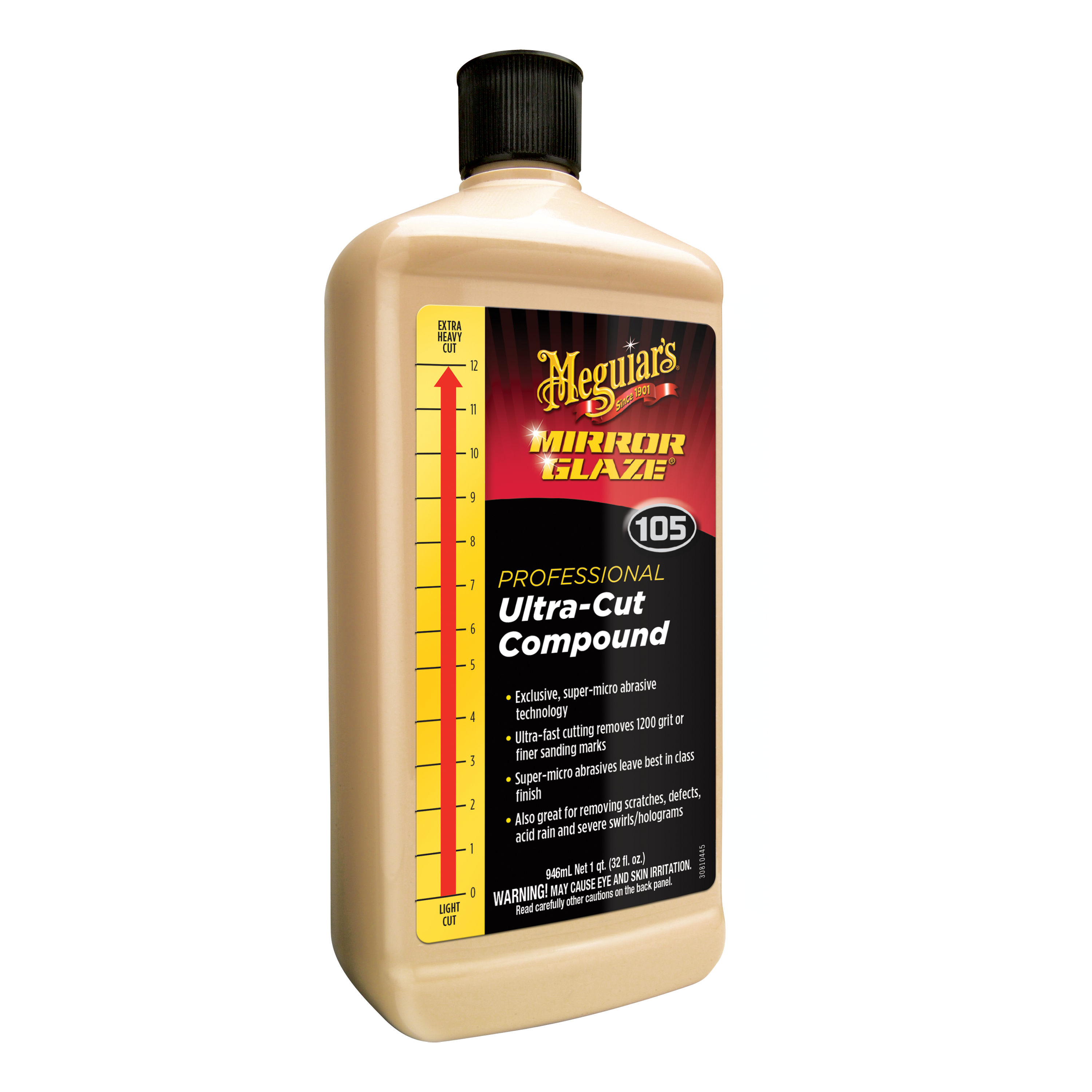 Meguiars Polishing Compound M4516 Liquid; White; 16 Ounce Bottle