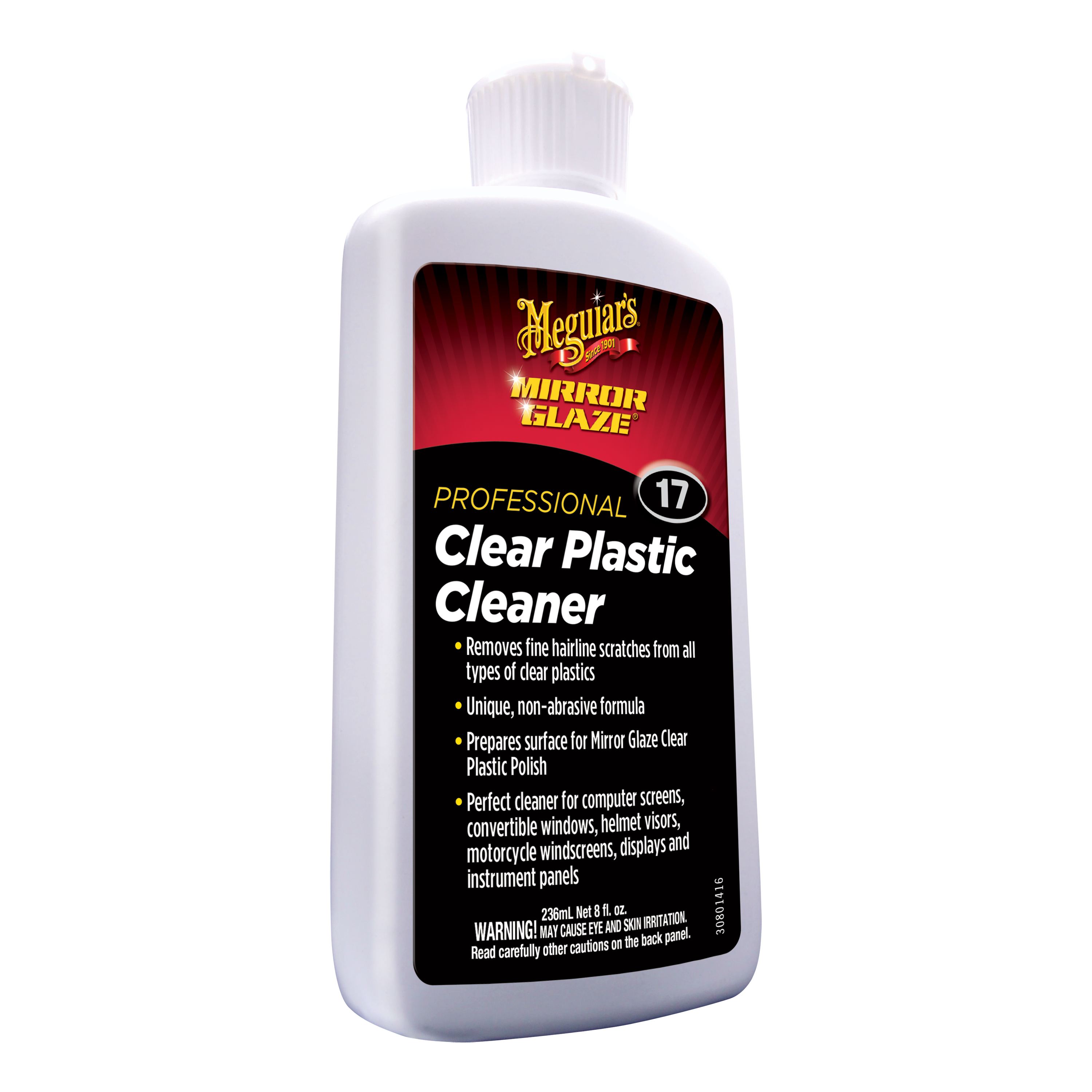 M17 Mirror Glaze® Clear Plastic Cleaner, 8 oz