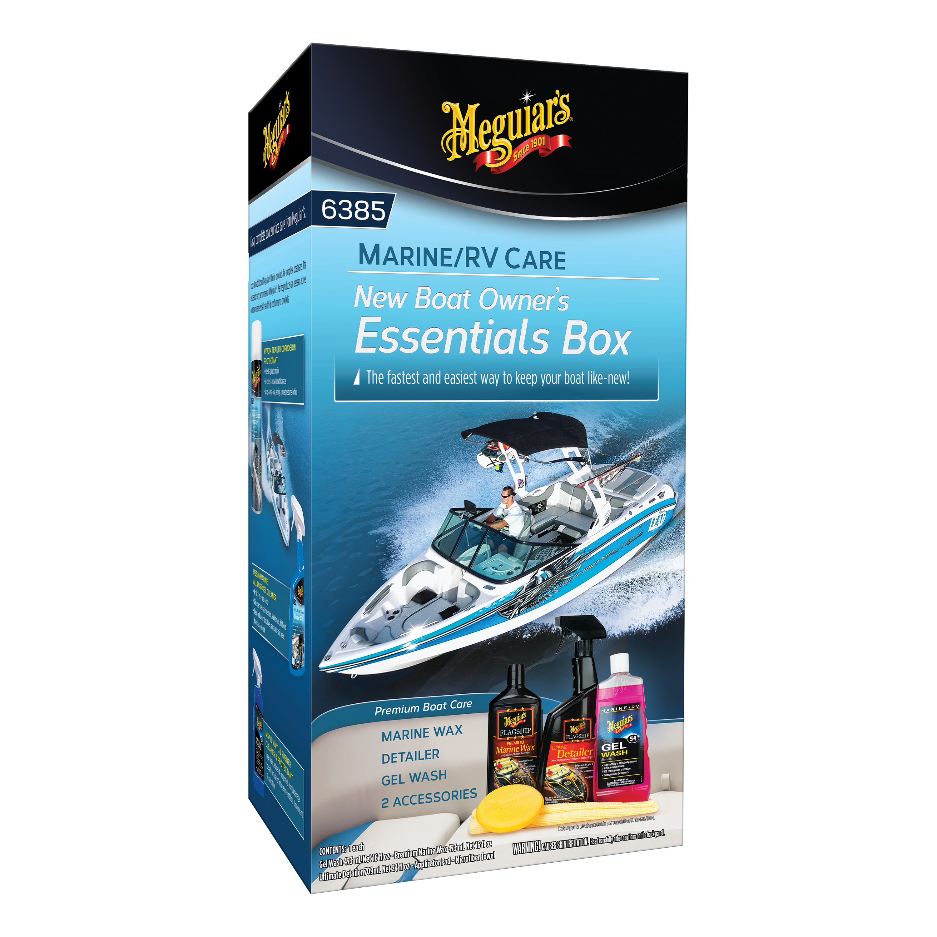 Meguiar's® New Boat Owner's Essentials, M6385, Box