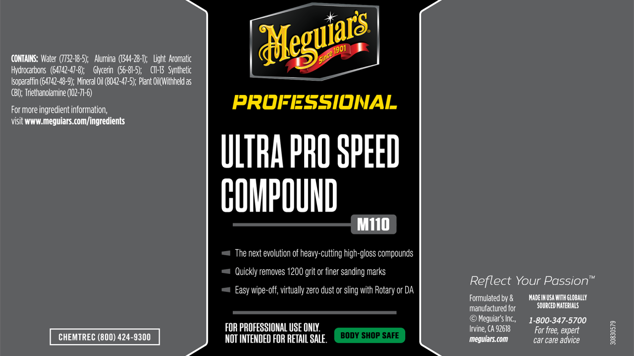 M110 Ultra Pro Speed Compound Secondary Label