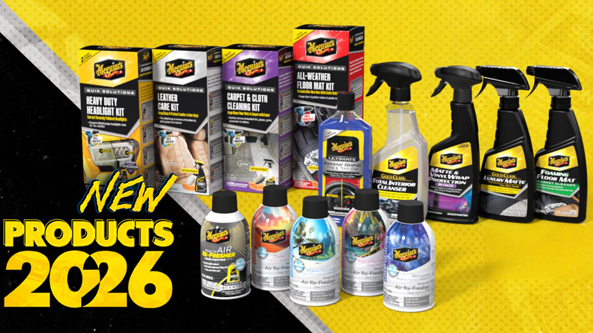 Lineup of Meguiar's New for 2026 products