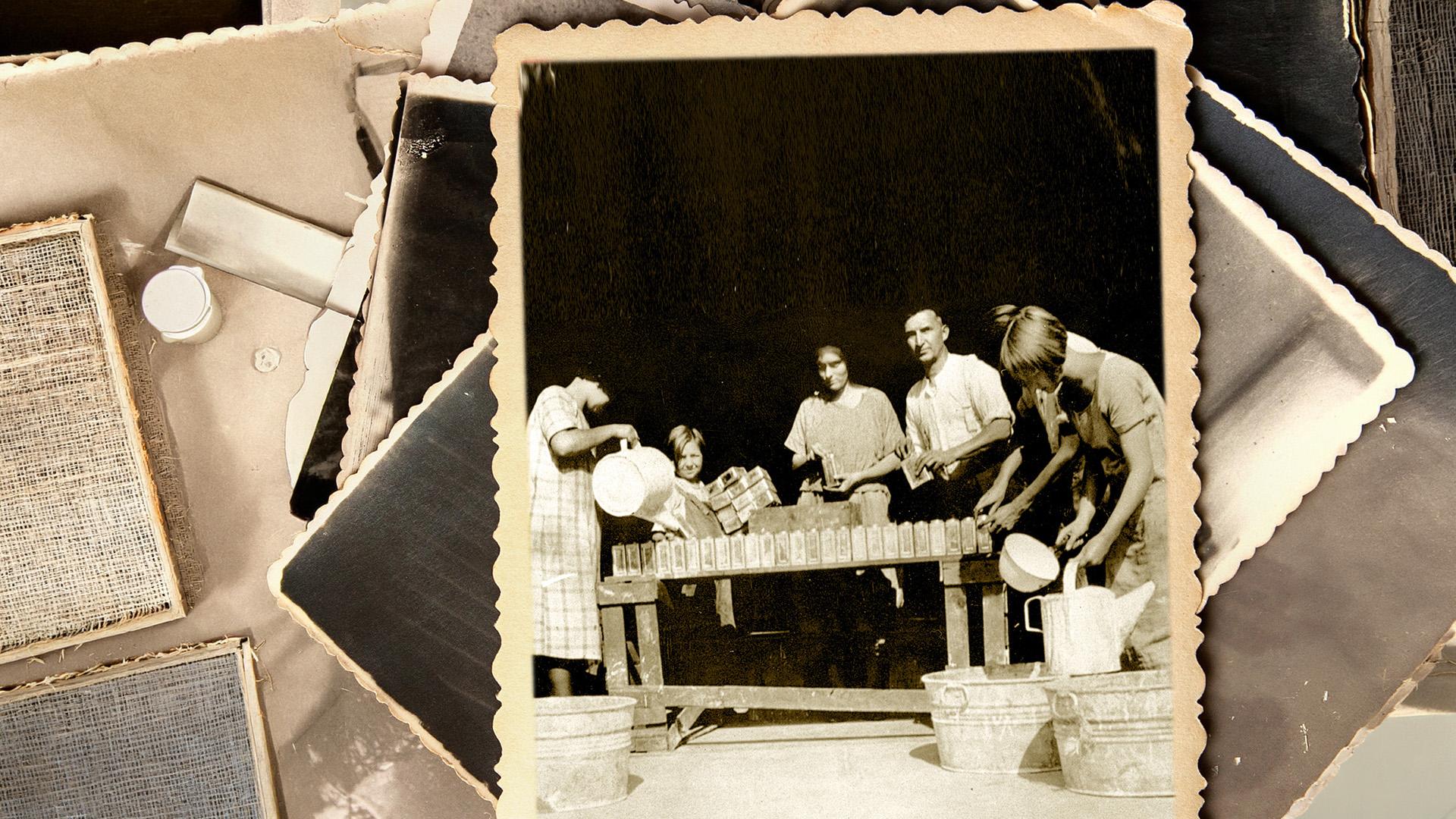 Old black & white photographs