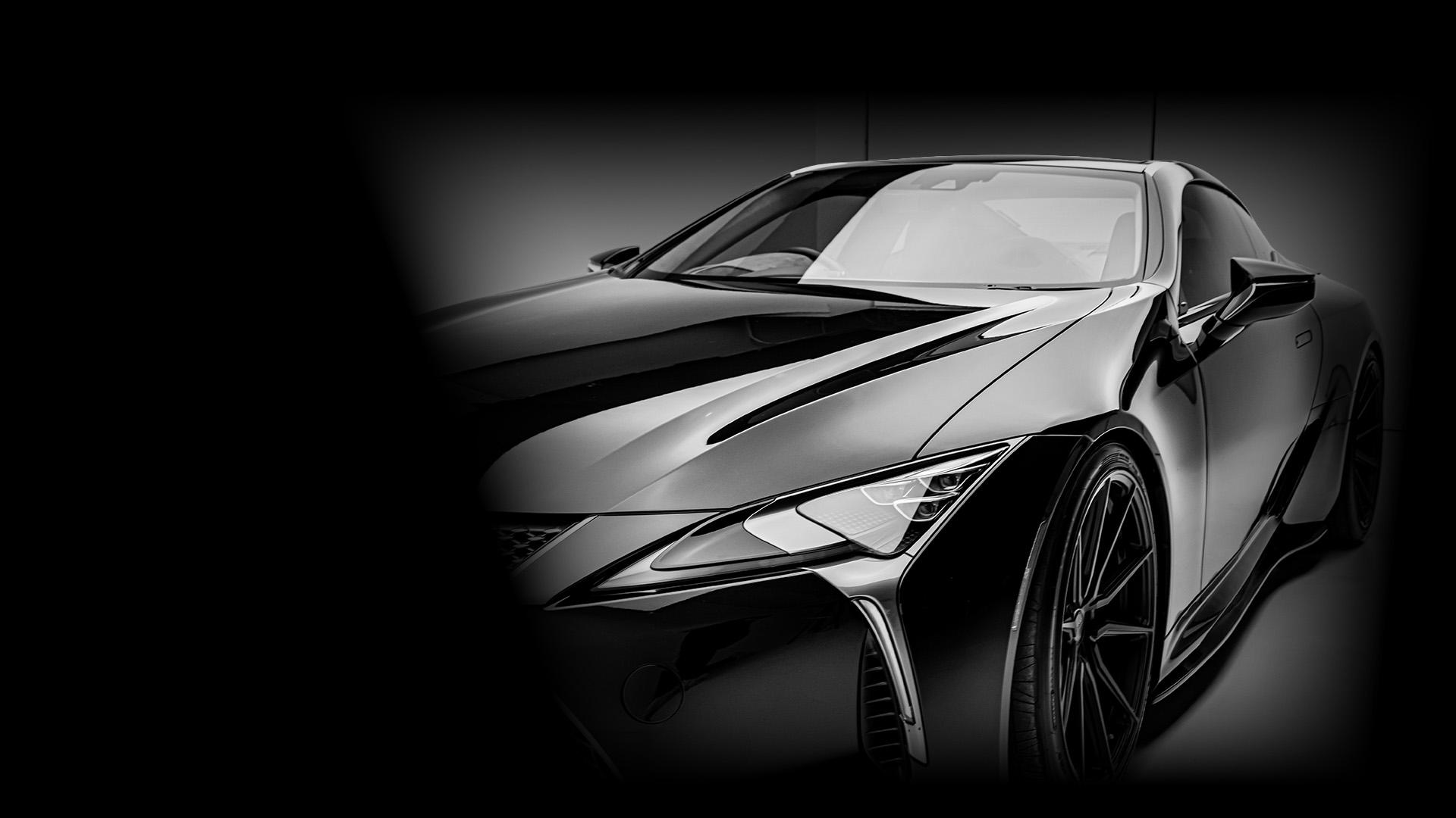 image of shiny black car