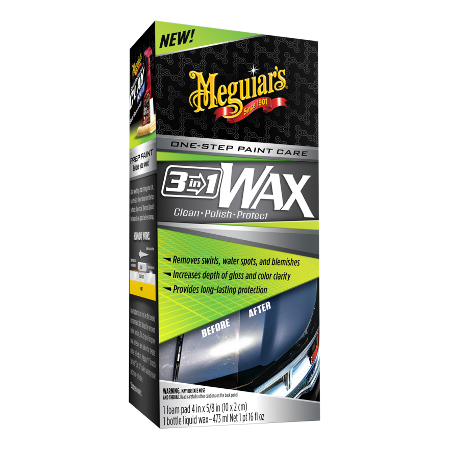 Meguiar's® 3in1 Wax Multiple Steps, One Easy to Use Wax G191016