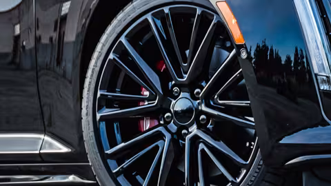Close up of a shiny wheel