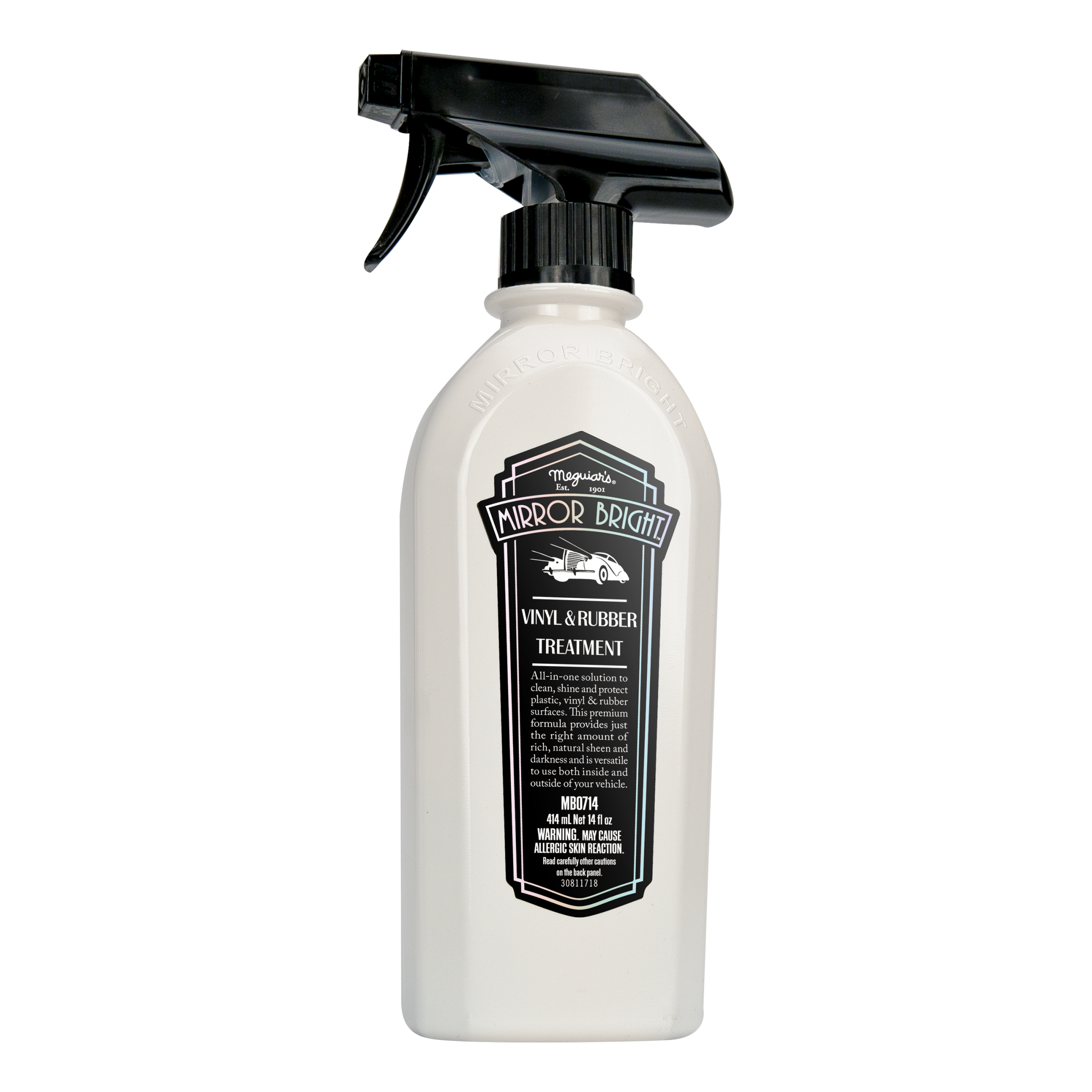 MB0714 Mirror Bright Vinyl and Rubber Treatment, 14 oz.