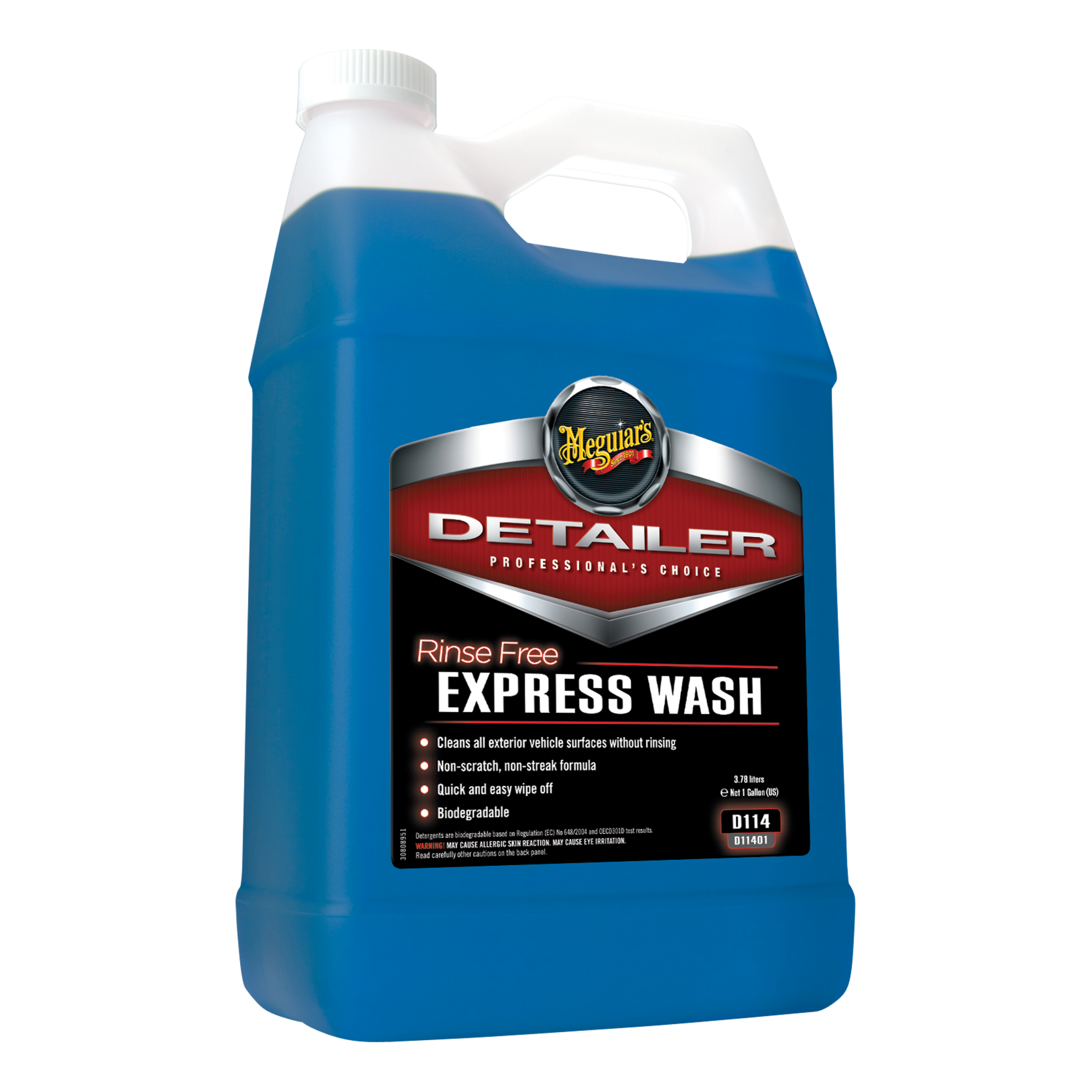 D114 Detailer Rinse Free Express Wash, 1 Gallon