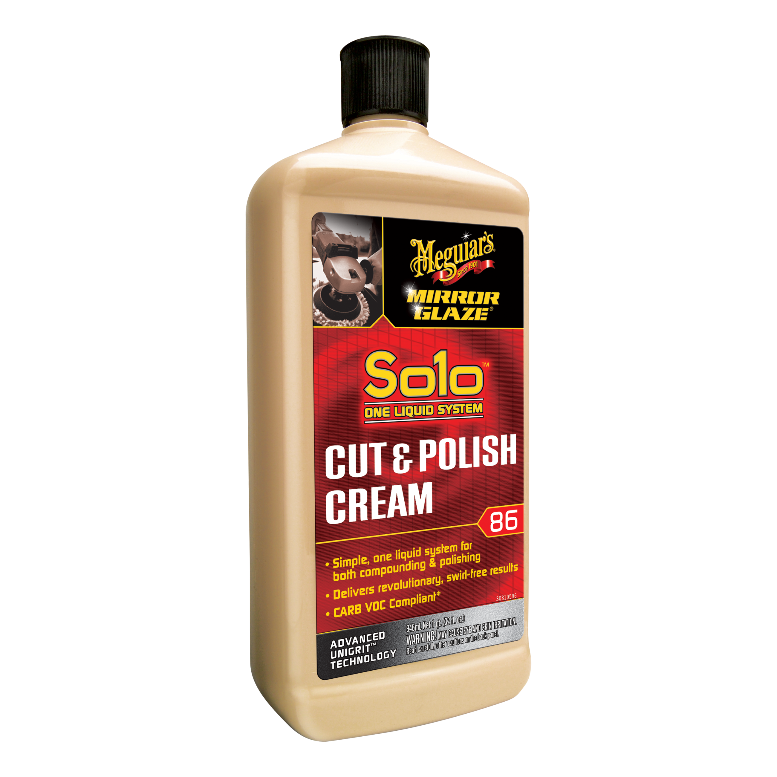 M86 Mirror Glaze® Solo™ Cut & Polish Cream, 32 oz