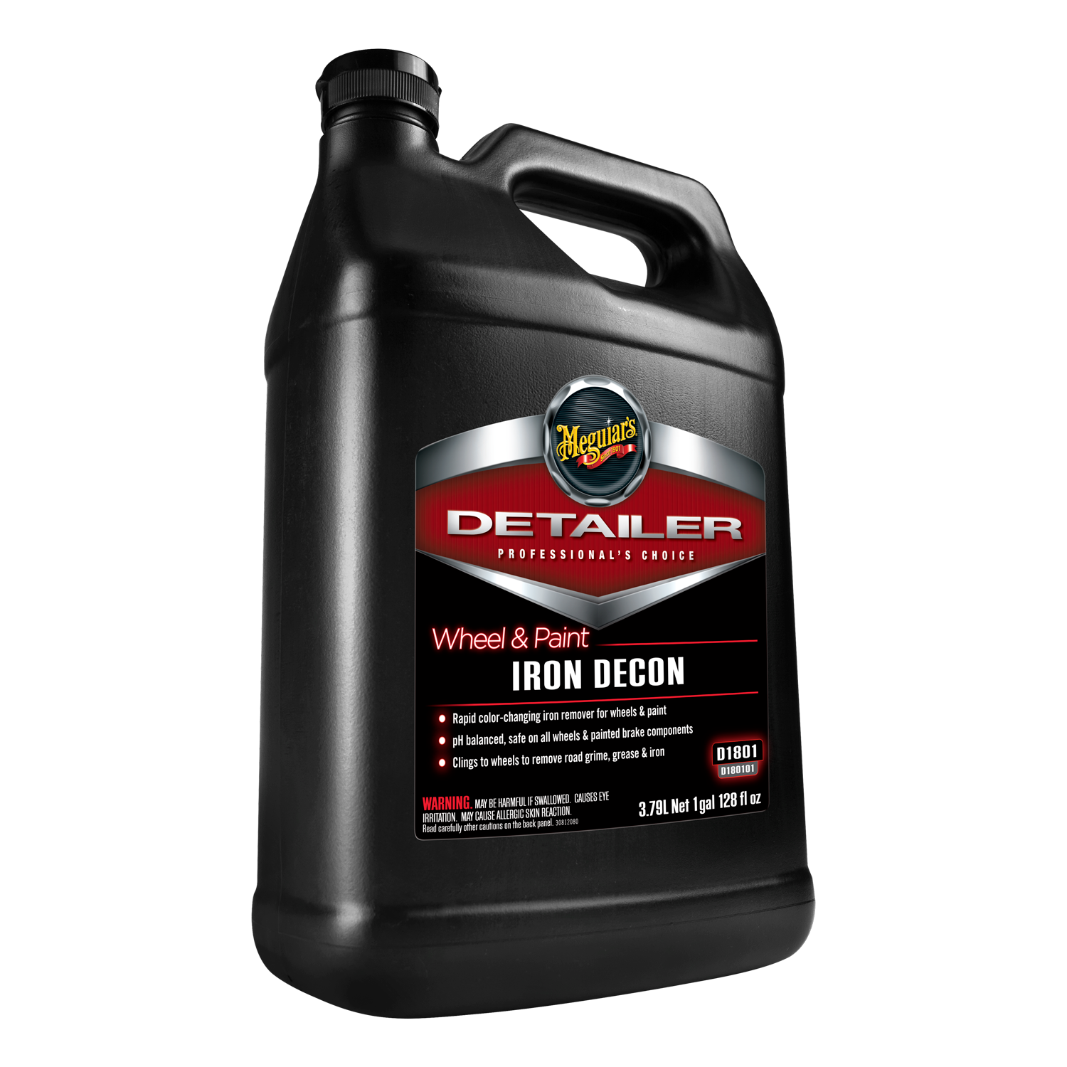 Meguiar's D1801 Wheel & Paint Iron DECON – Pro-Strength Iron Remover - D180101, 1 gal