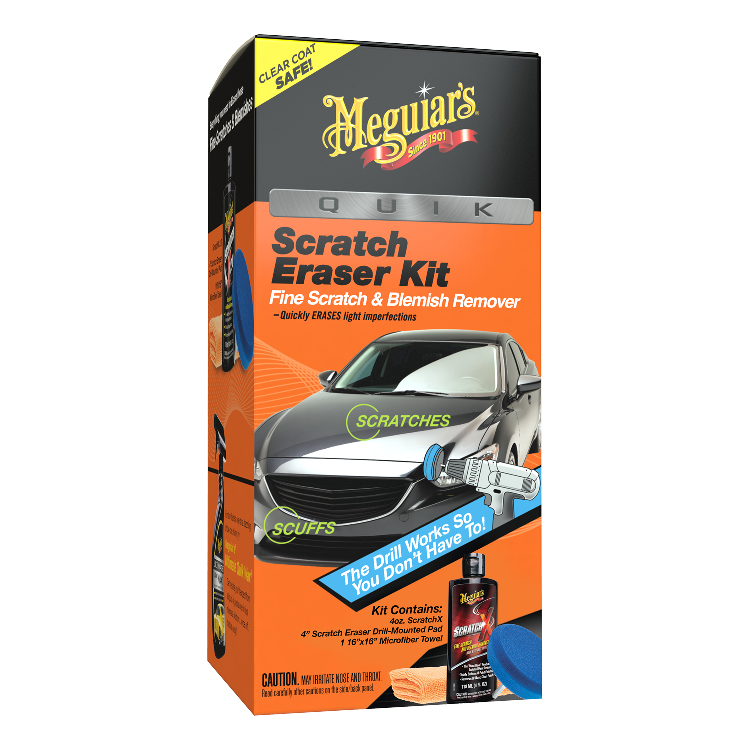Meguiar's Quik Scratch Eraser Kit – All in One Kit to Remove Fine Blemishes - G190200, Kit