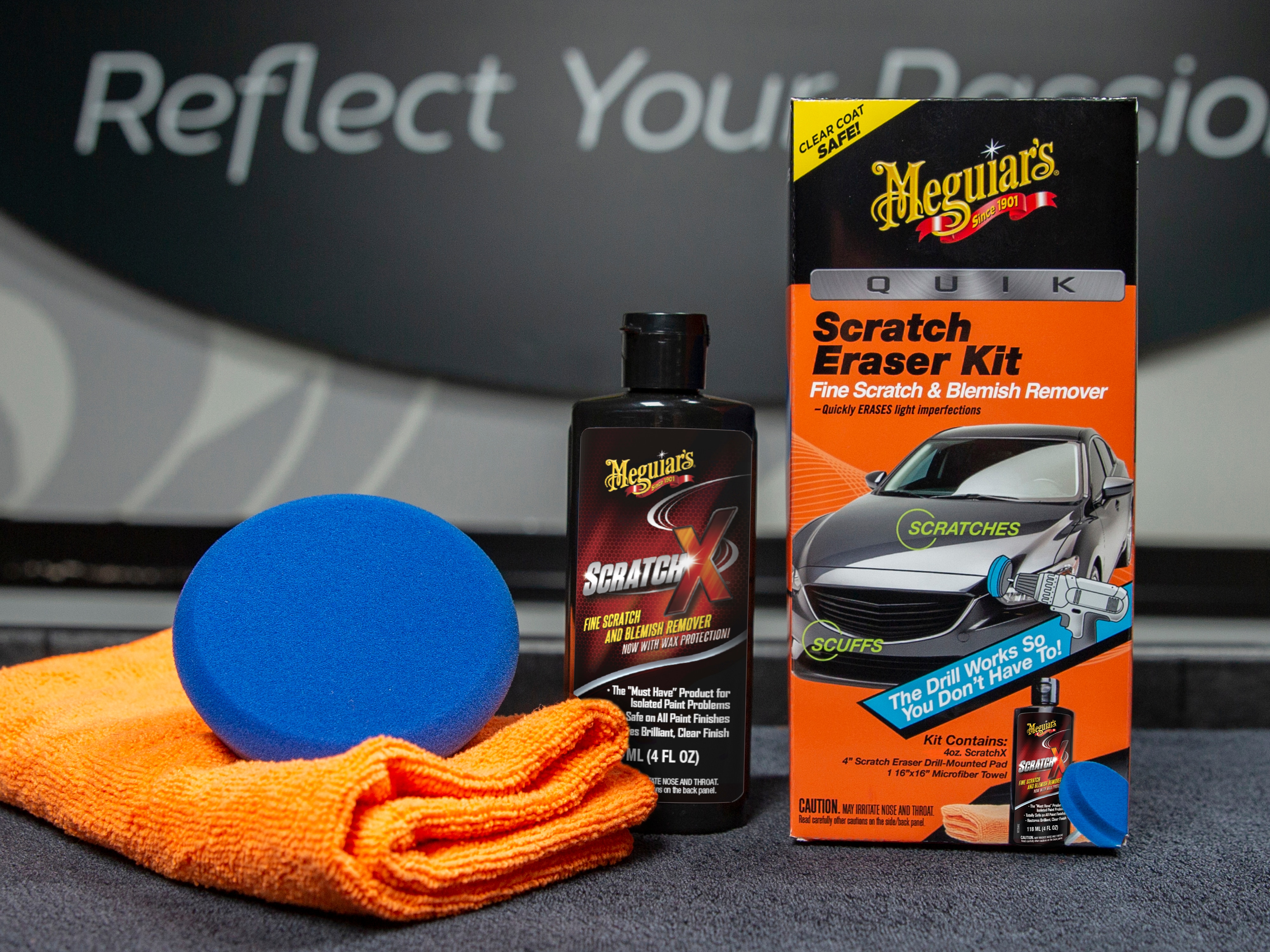 Meguiar's Quik Scratch Eraser Kit – All in One Kit to Remove Fine Blemishes - G190200, Kit