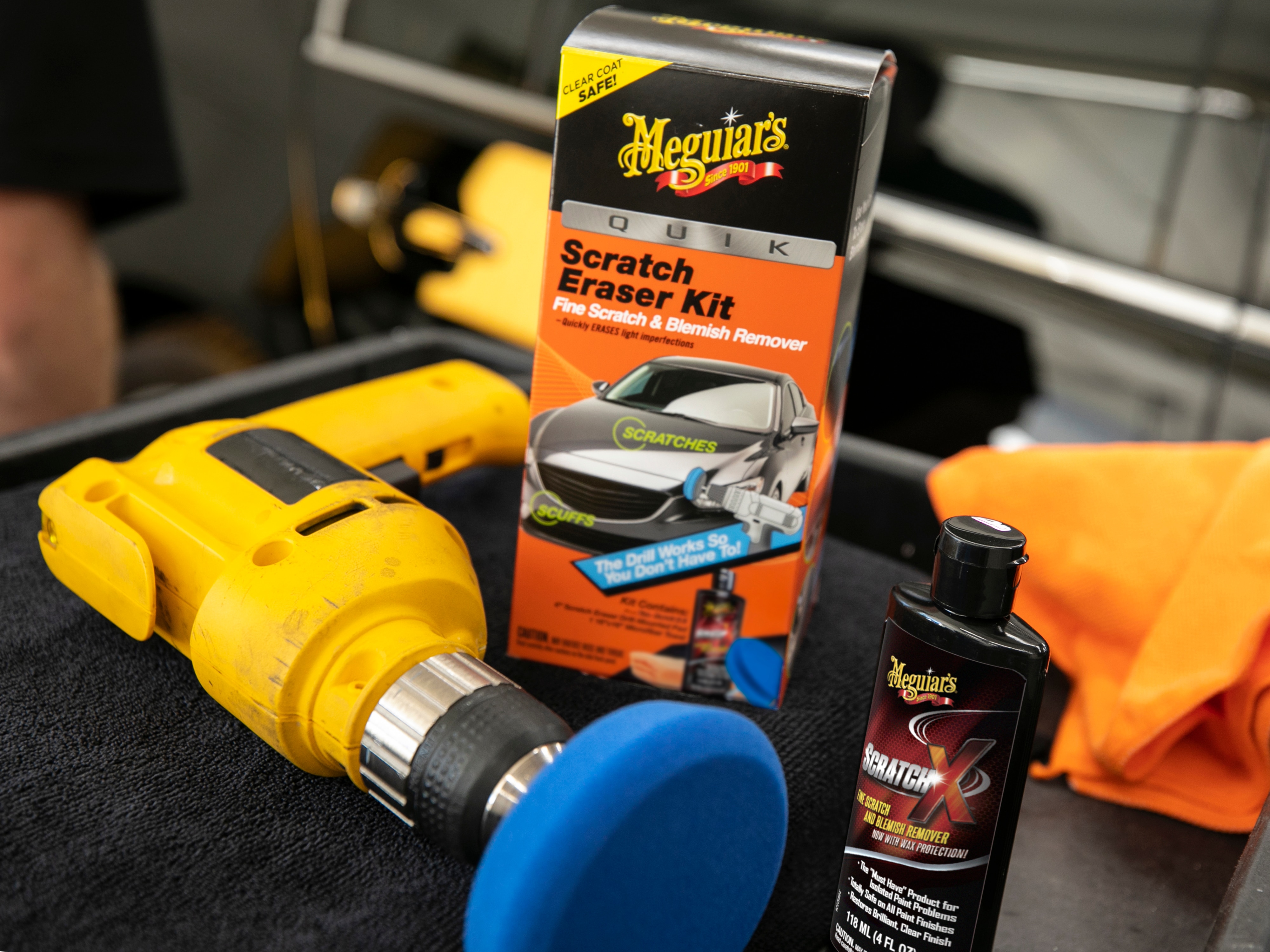 Meguiar's Quik Scratch Eraser Kit – All in One Kit to Remove Fine Blemishes - G190200, Kit