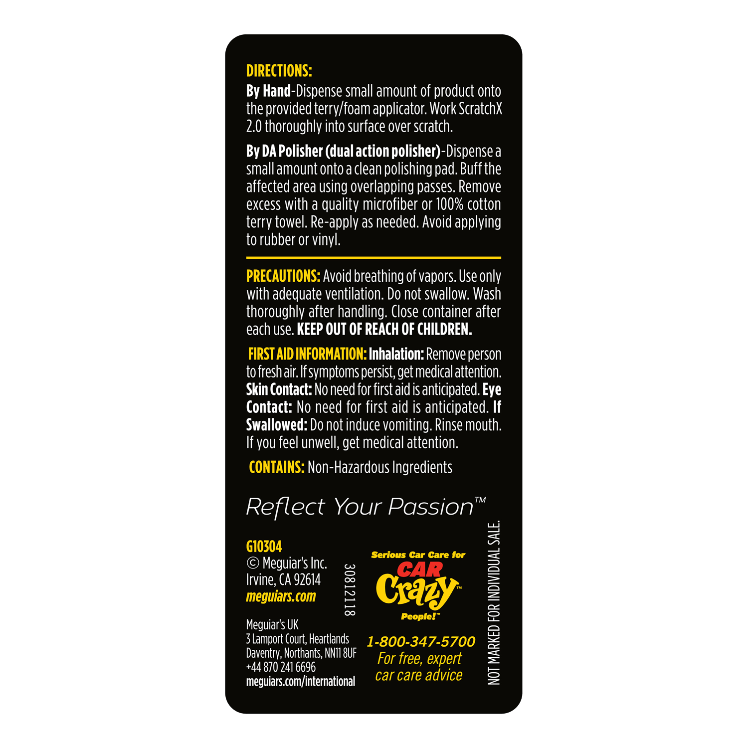 Meguiar's Quik Scratch Eraser Kit – All in One Kit to Remove Fine Blemishes - G190200, Kit