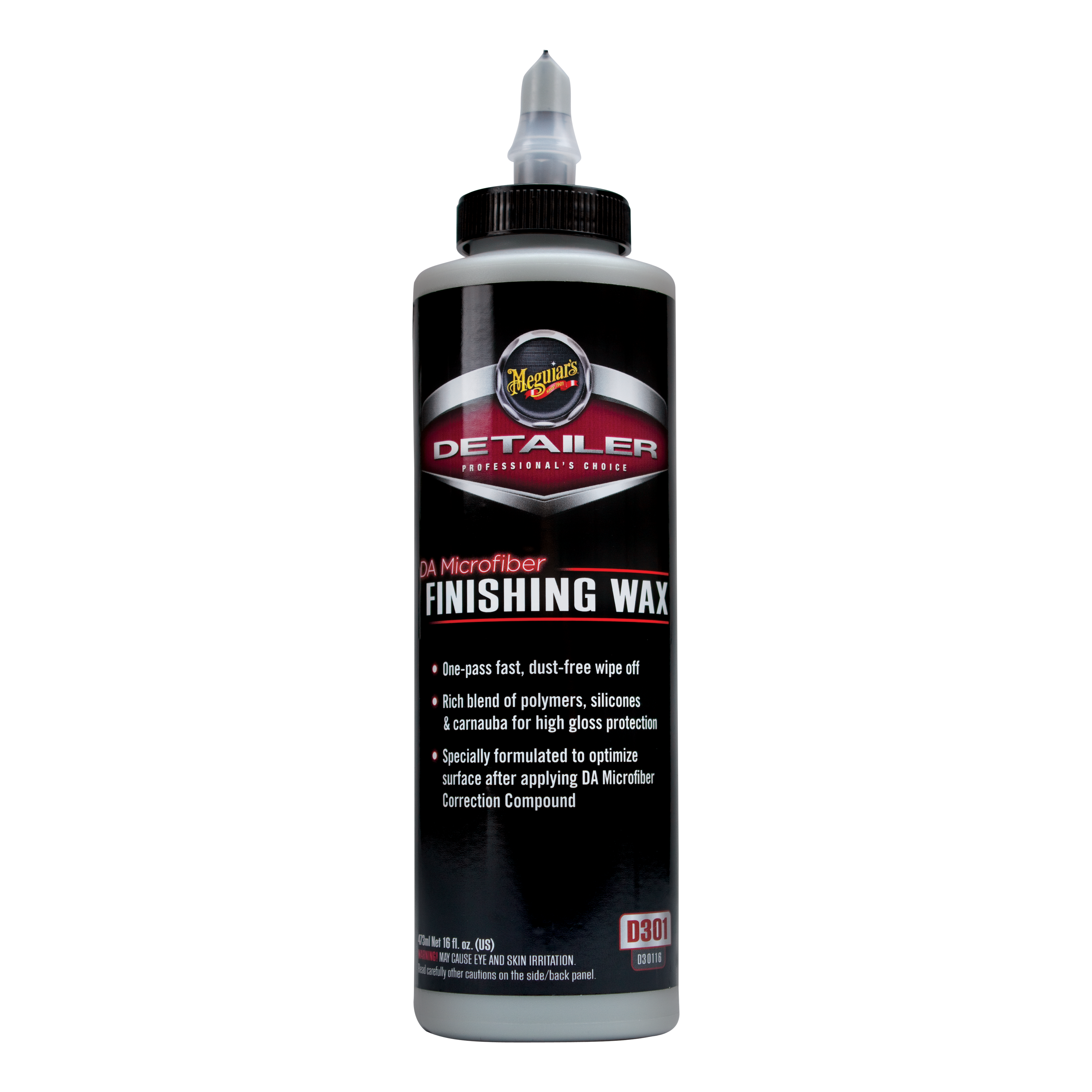 D301 DA Microfiber Finishing Wax, 16 oz